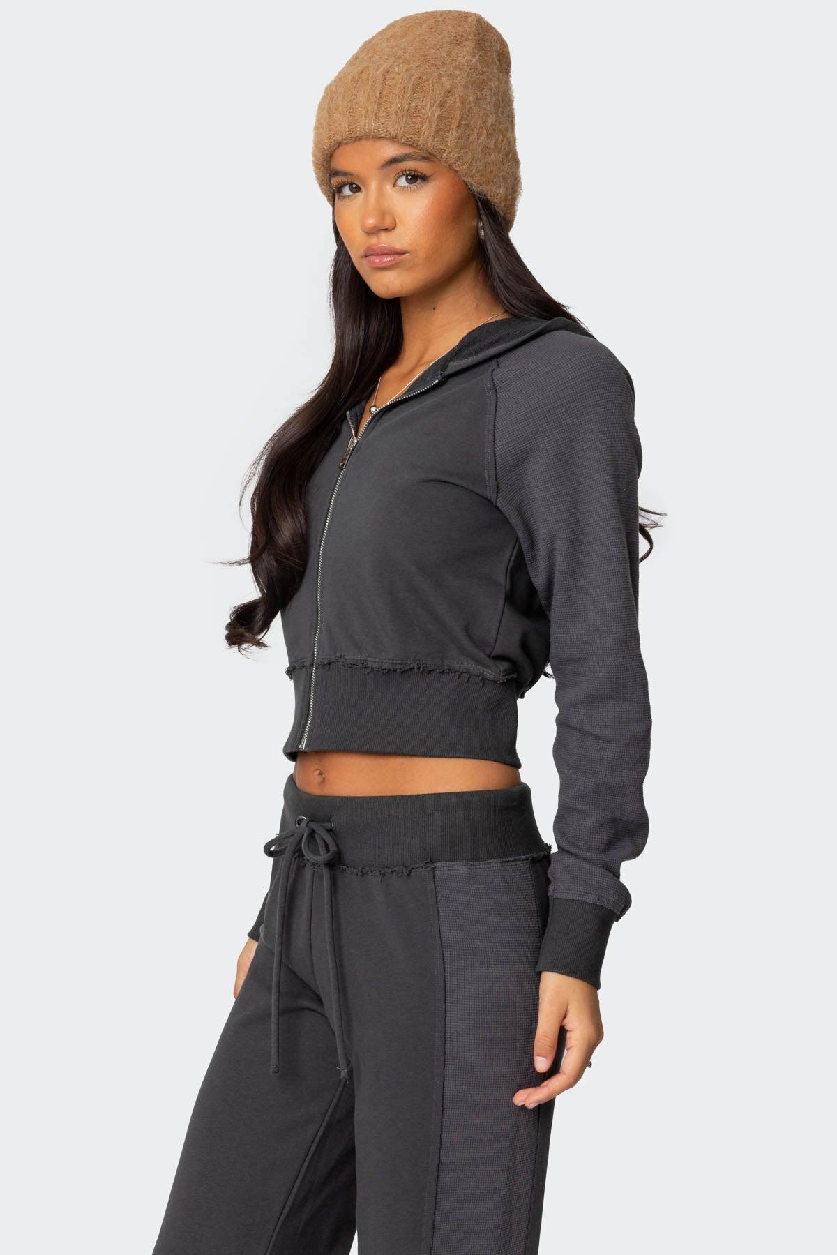 Chandler Waffle Zip Up Hoodie Product Image