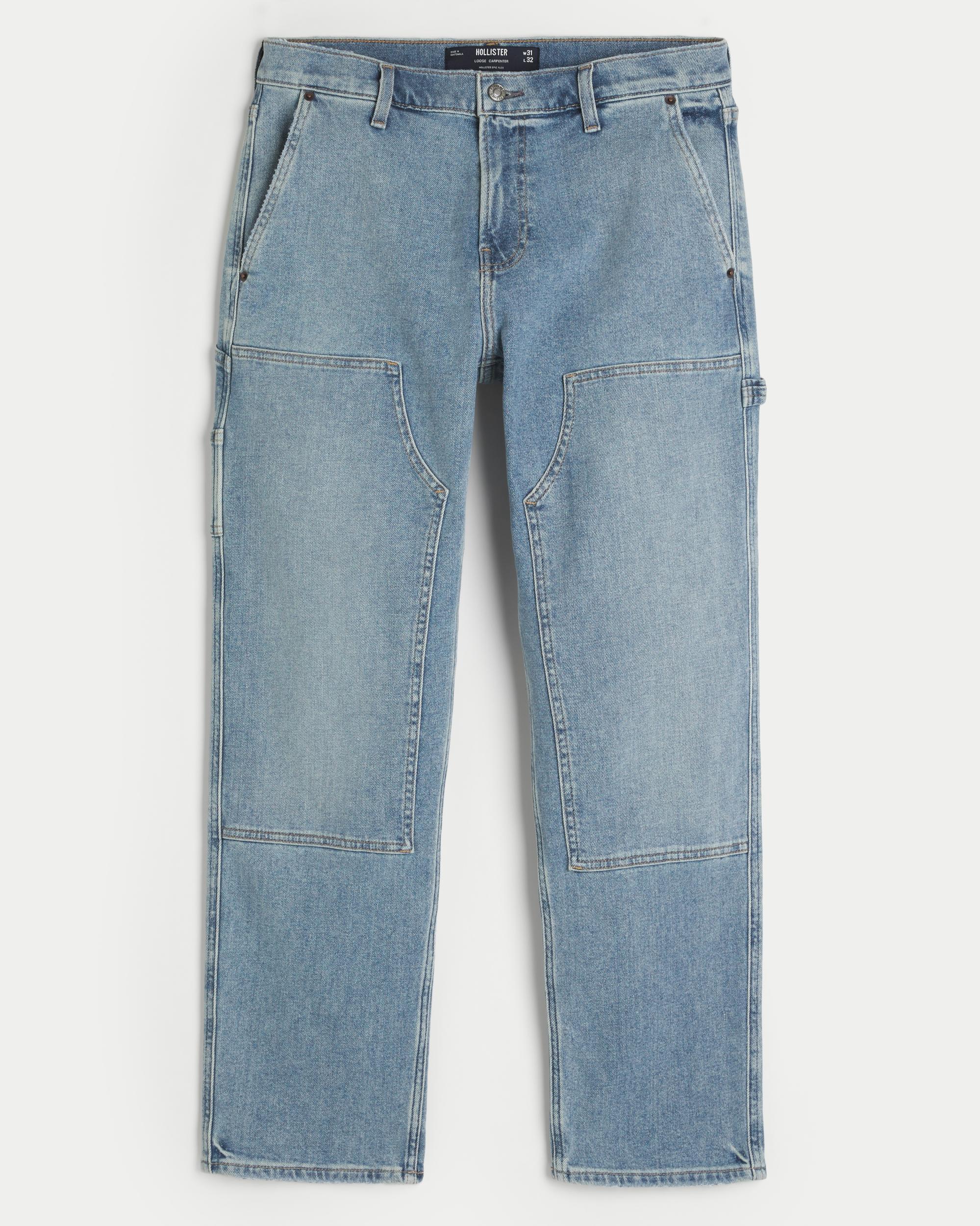 Loose Medium Wash Carpenter Jeans Product Image