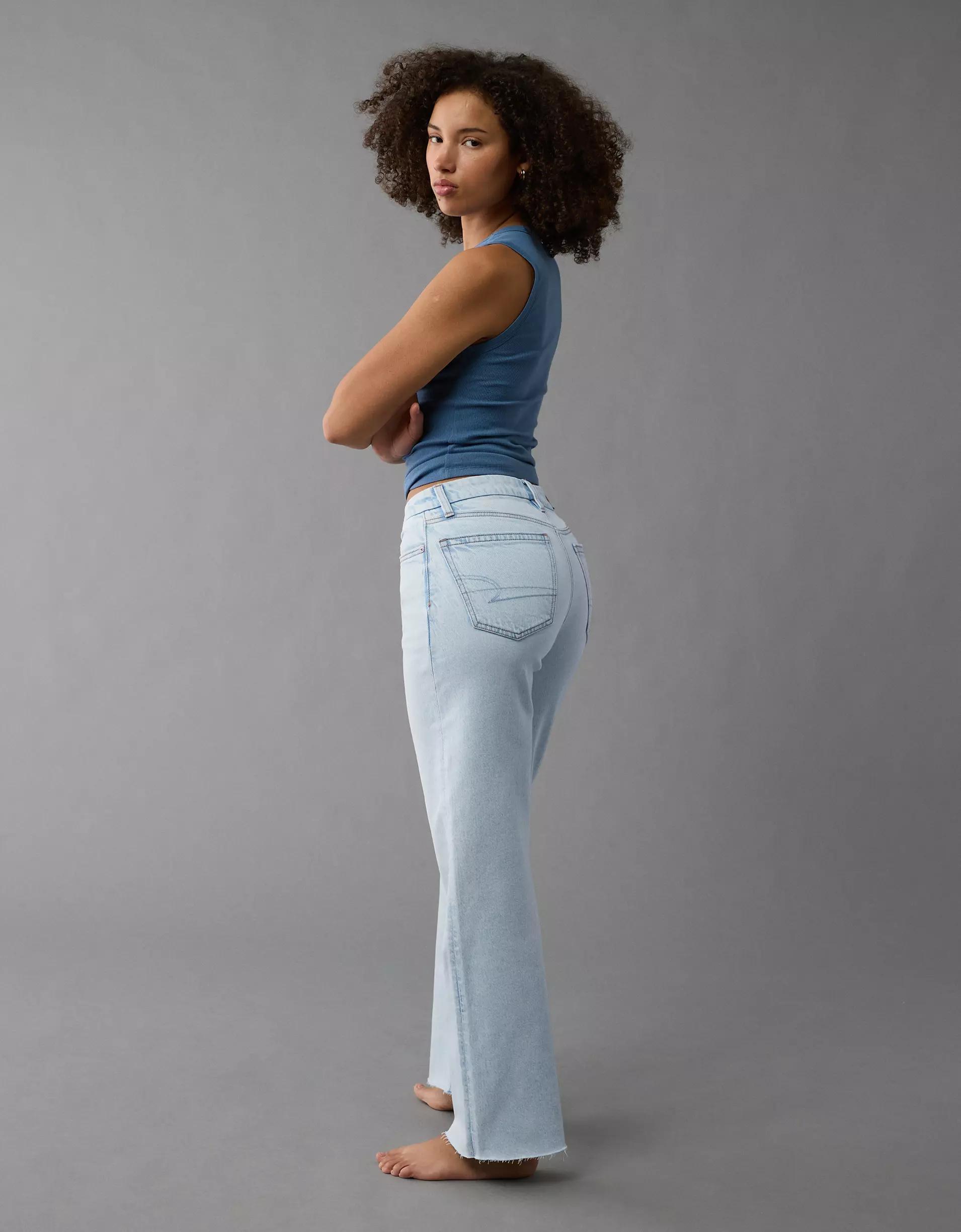 AE Stretch Curvy High-Waisted Stovepipe Jean Product Image