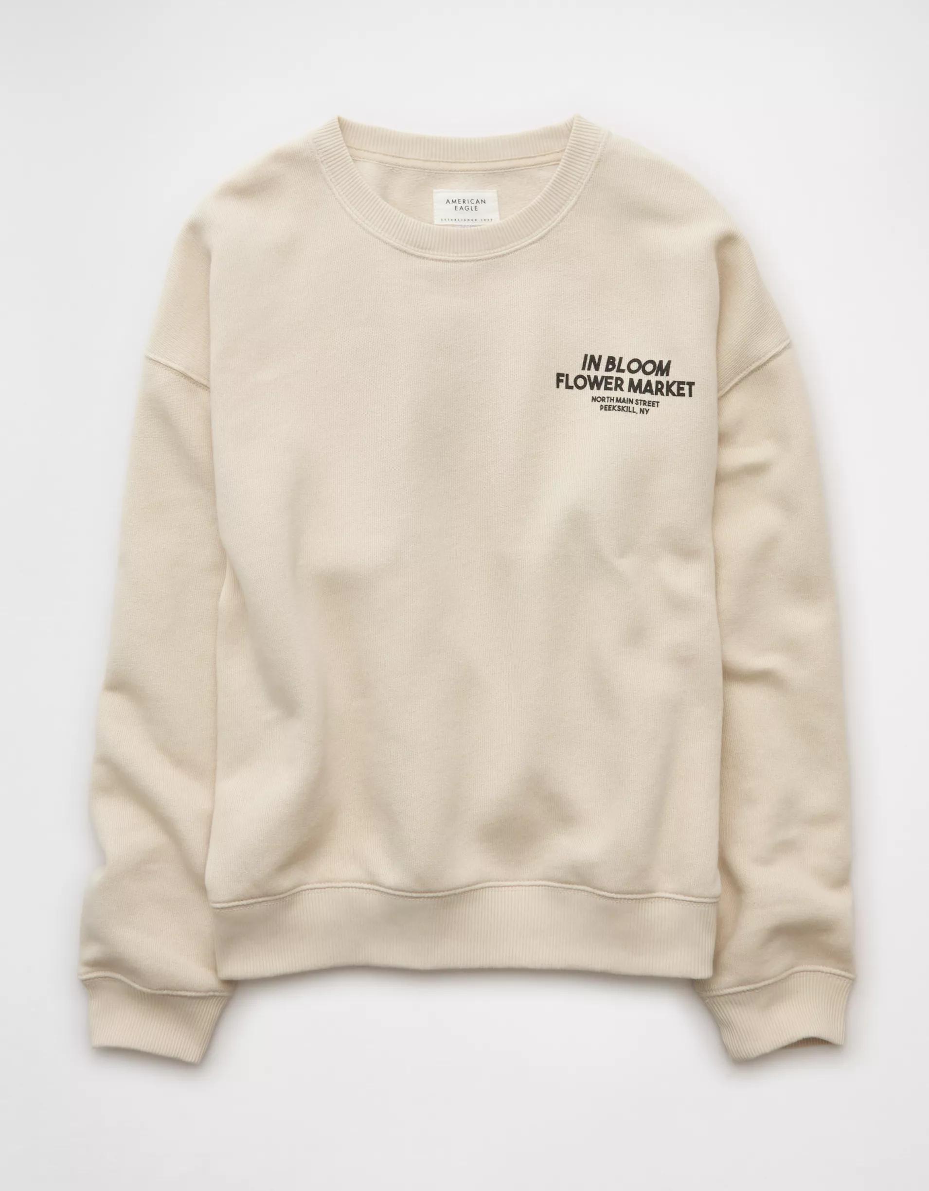 AE Relaxed Fit Destination Graphic Sweatshirt Product Image