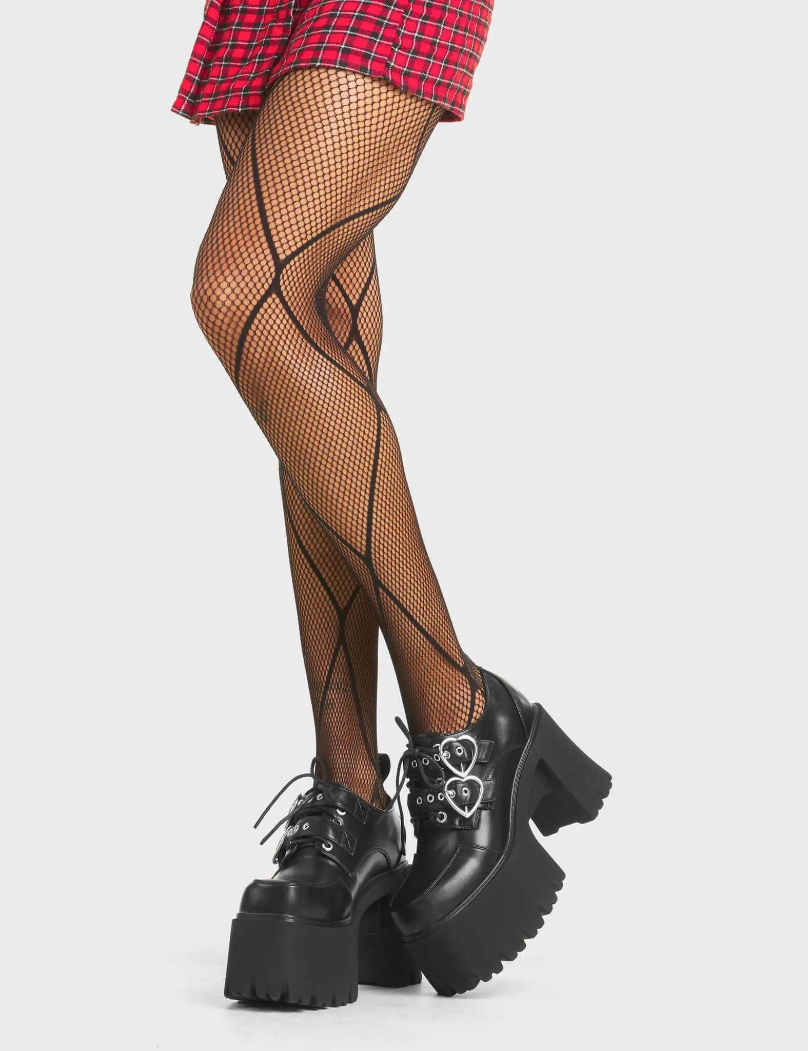 Open Heart Chunky Platform Shoes Product Image