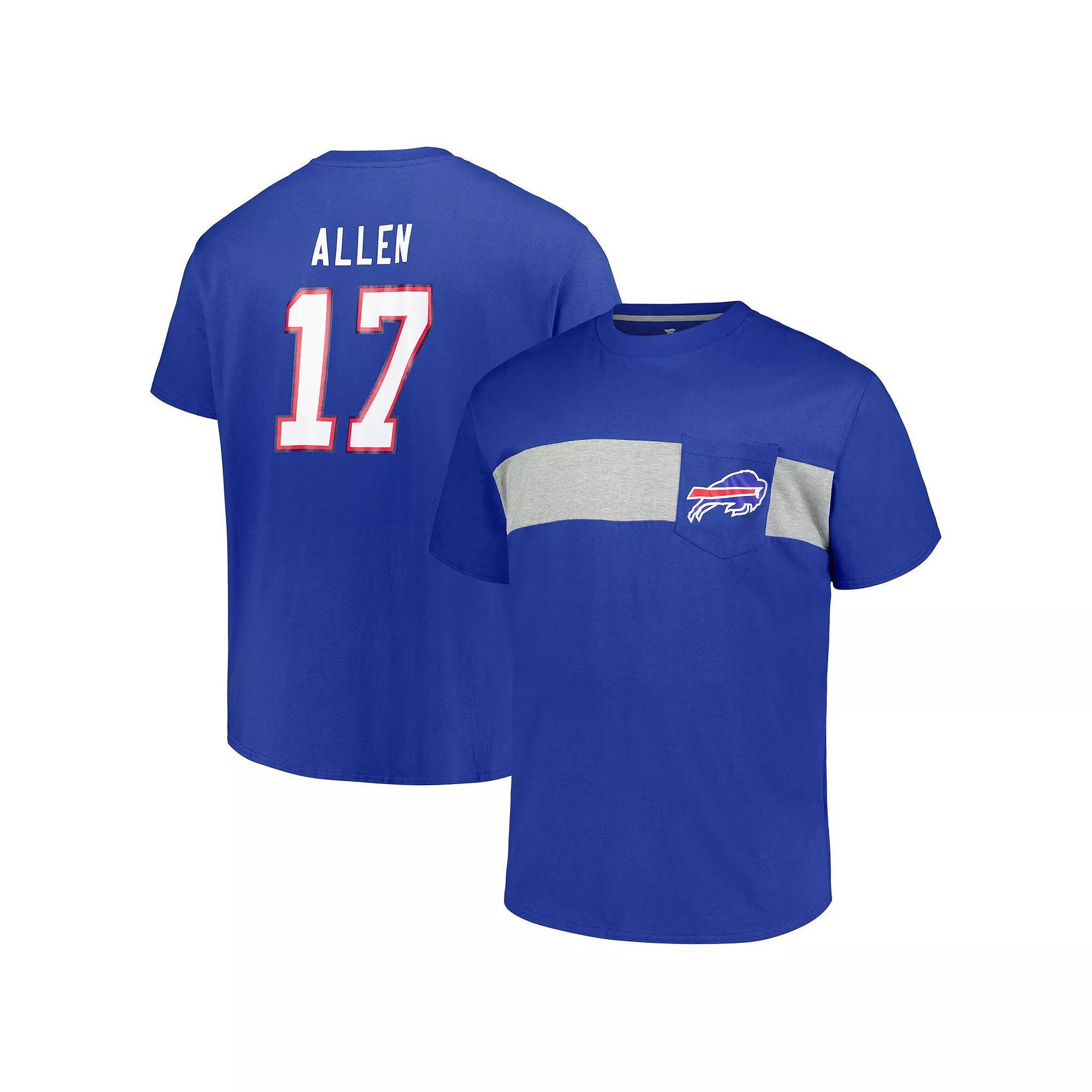 Men's Fanatics Josh Allen Royal Buffalo Bills Big & Tall T-Shirt, Size: 4XLT, Blue Product Image