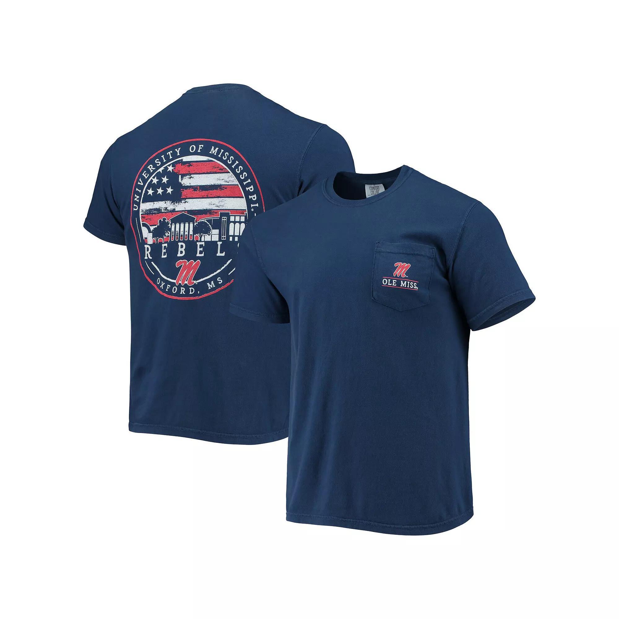 Men's Navy Ole Miss Rebels Campus Americana T-Shirt, Size: Large, Blue Product Image