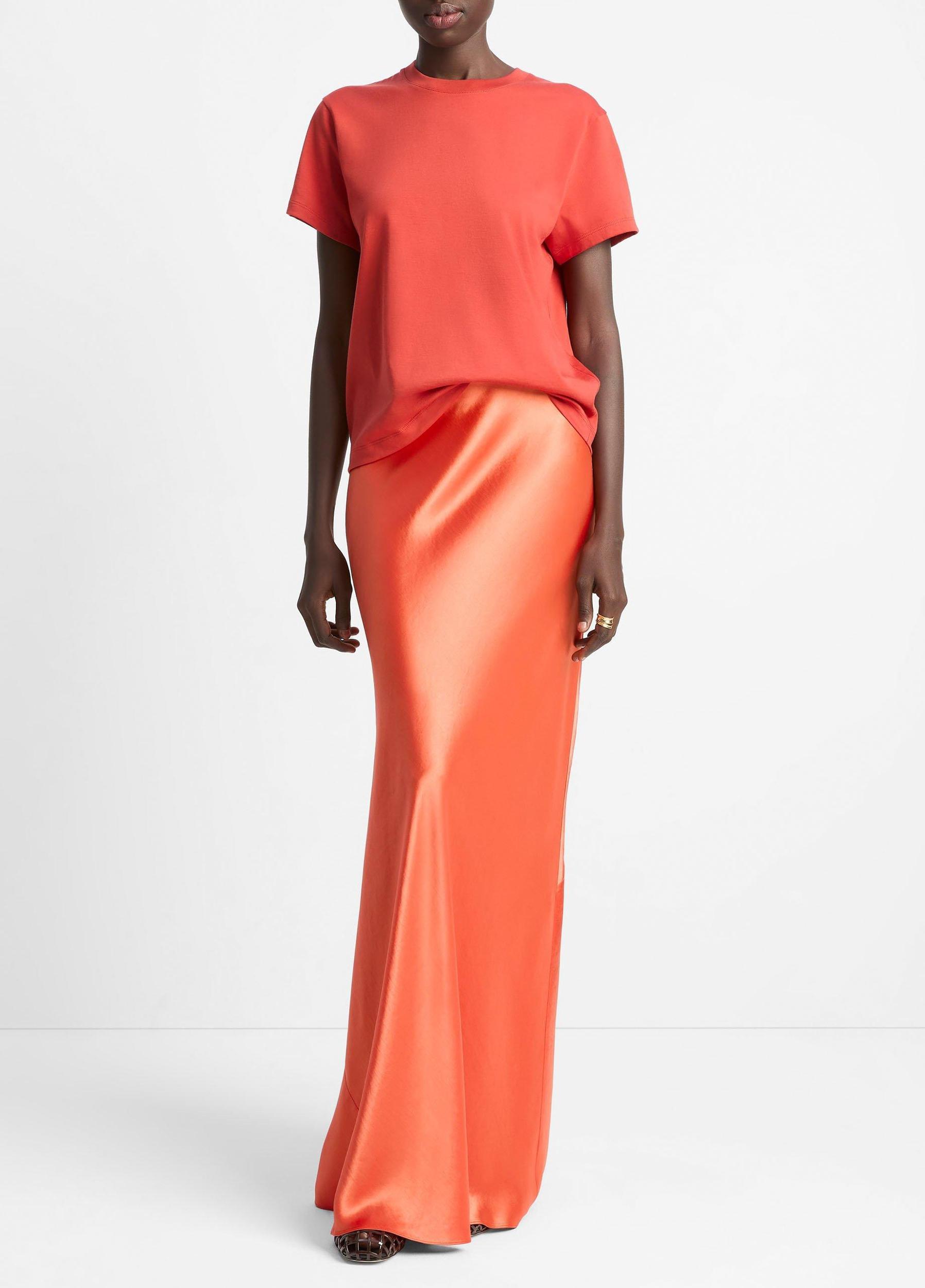 Pima Cotton Crew Neck T-Shirt Product Image