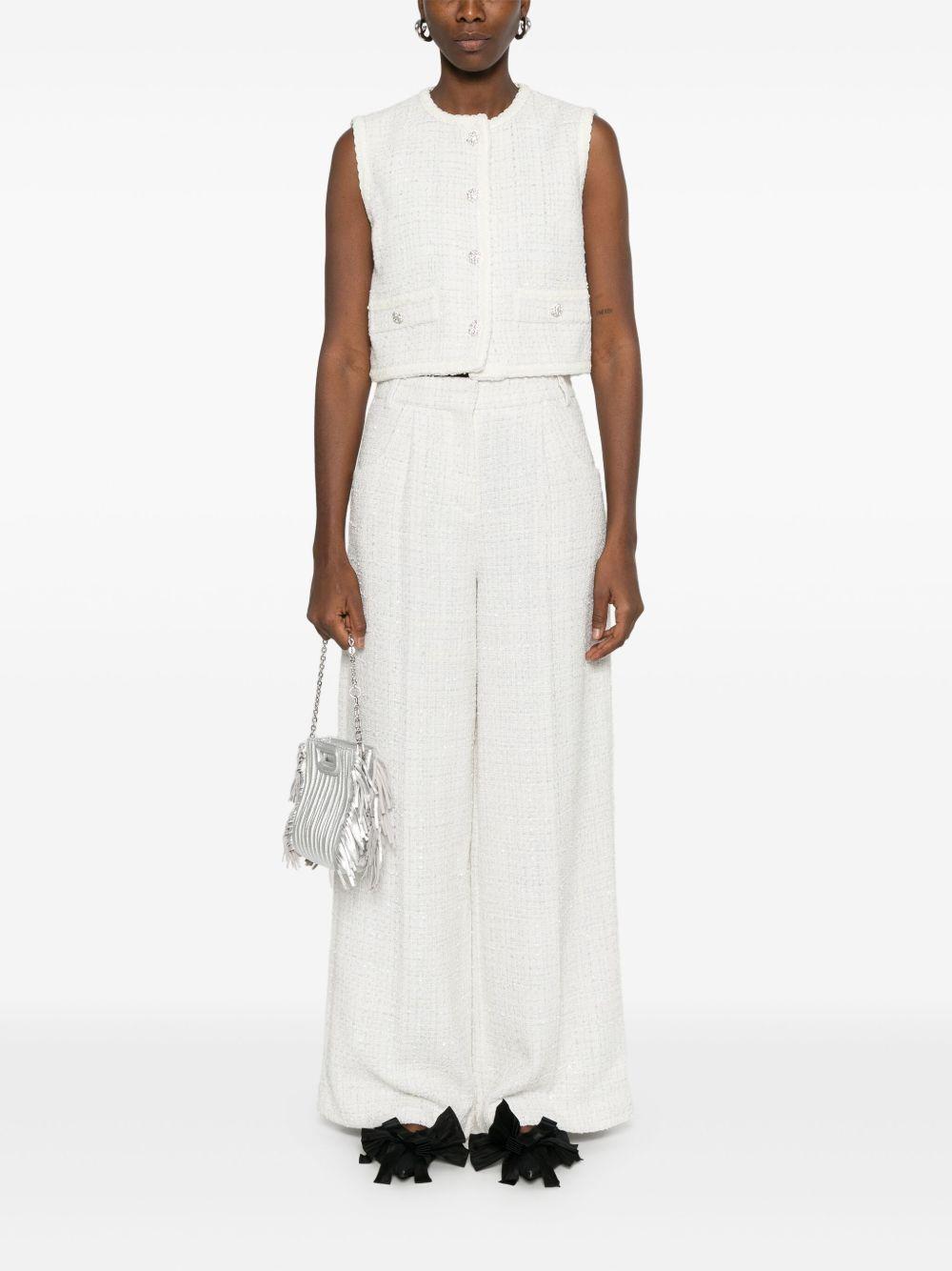 sequin-embellished tweed jacket Product Image