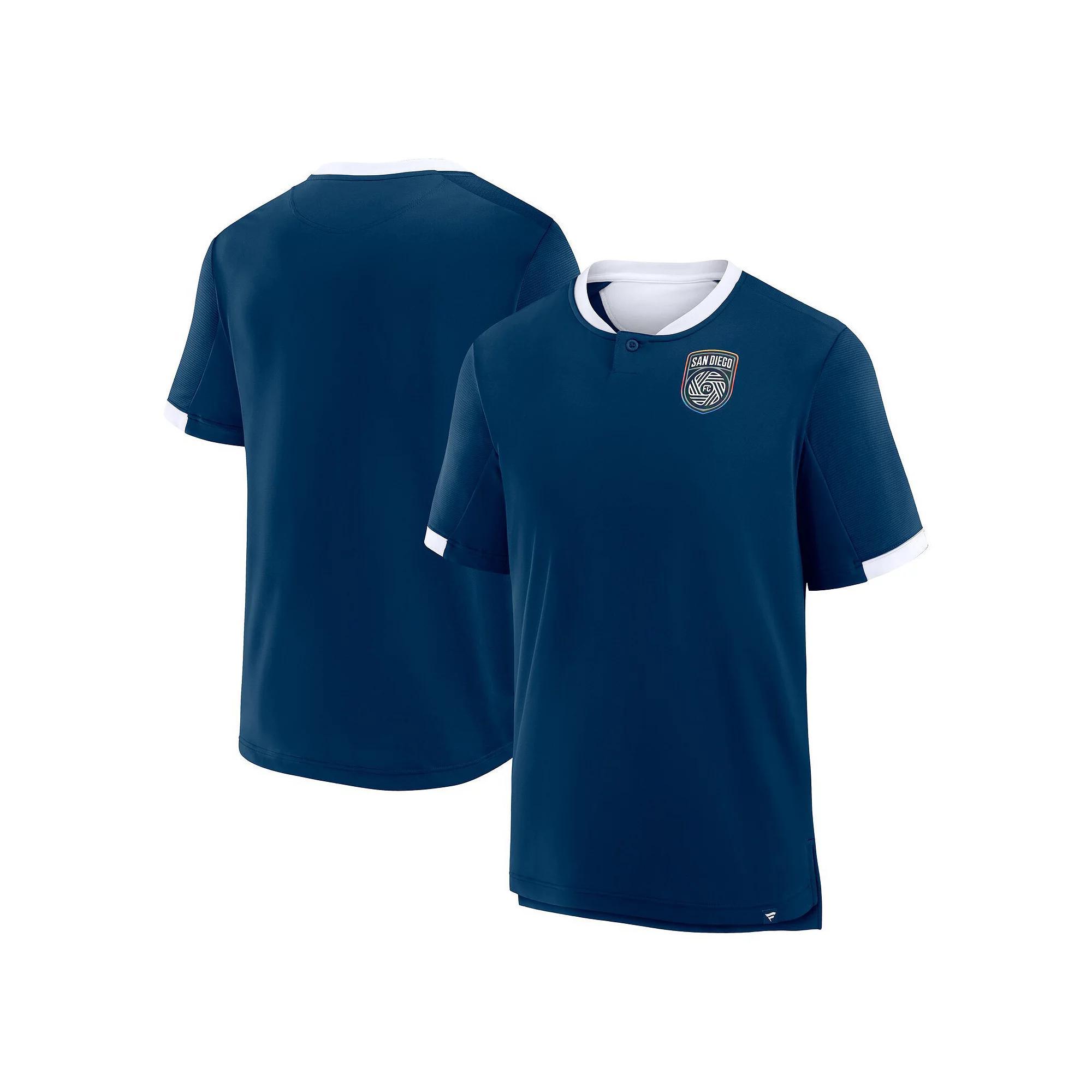 Men's Fanatics Navy San Diego FC Stoppage Time Striker T-Shirt, Size: 3XL, Sdf Blue Product Image