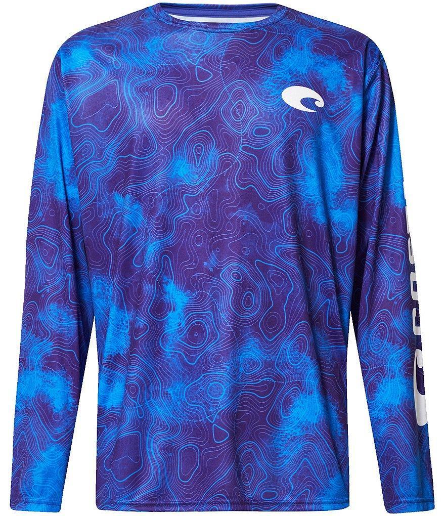 Costa Tech Topographic Long-Sleeve T-Shirt Product Image