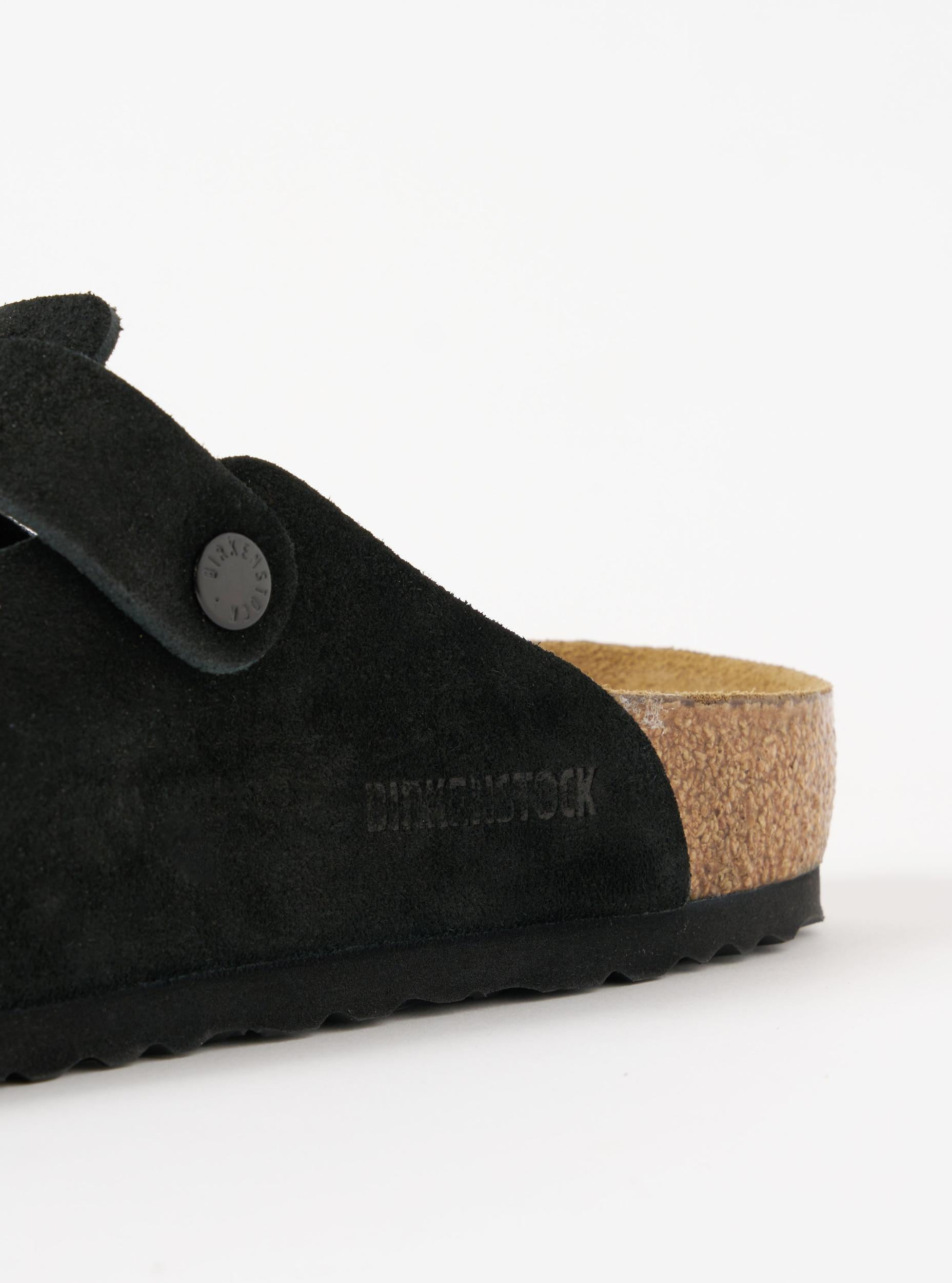 Birkenstock Boston in Black Suede Leather Product Image