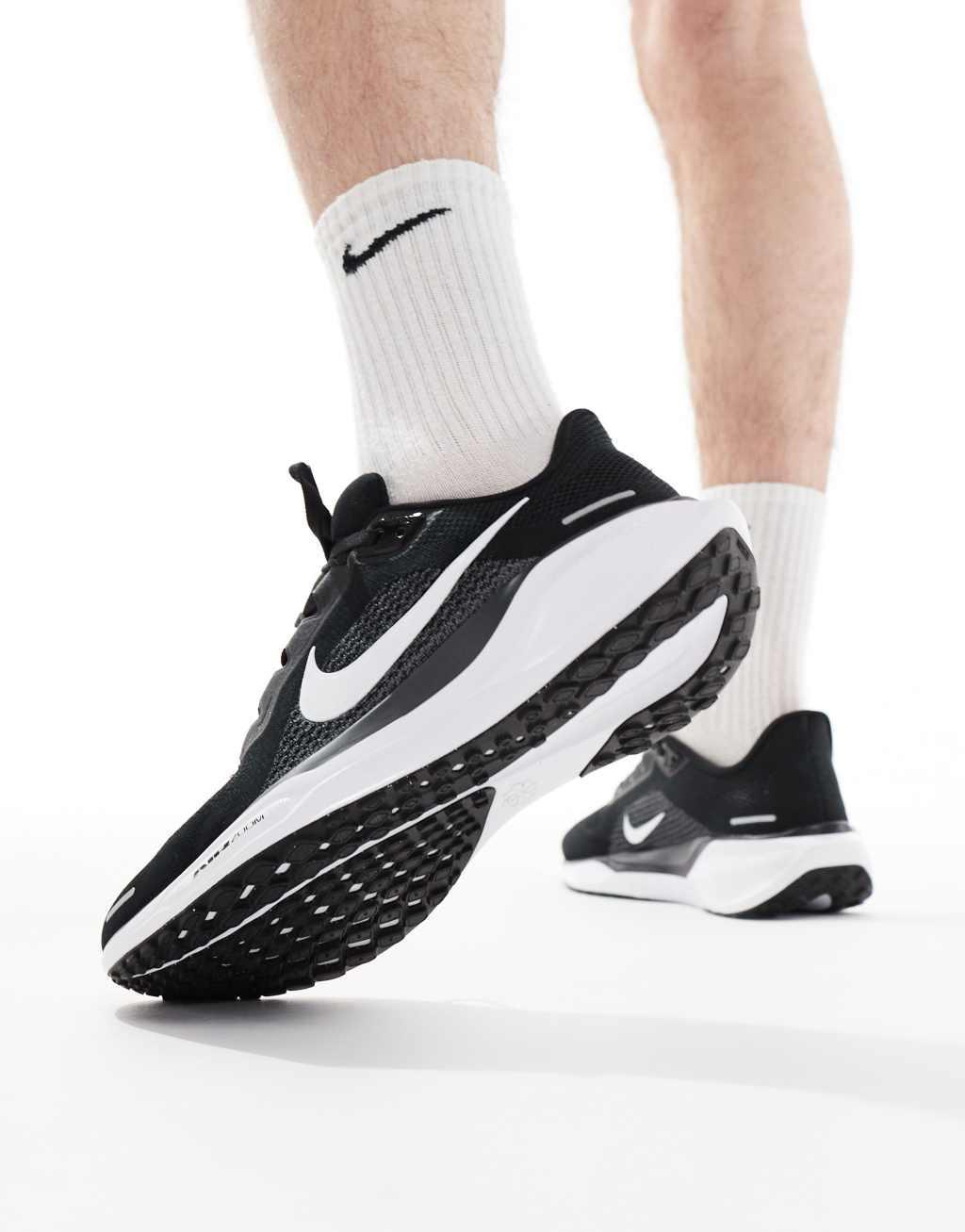 Nike Running Air Zoom Pegasus 41 sneakers in black and white Product Image