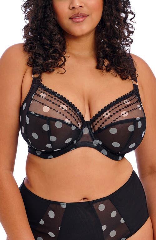 Elomi Plus Size Matilda Embroidered Sheer Plunging Convertible U-Back to Racerback Contour Wire Full Product Image