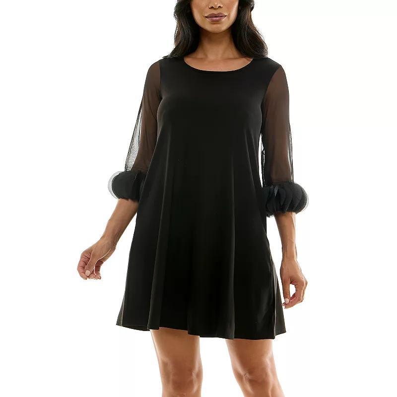 Women's Nina Leonard Trapeze Dress with Pockets,  Product Image