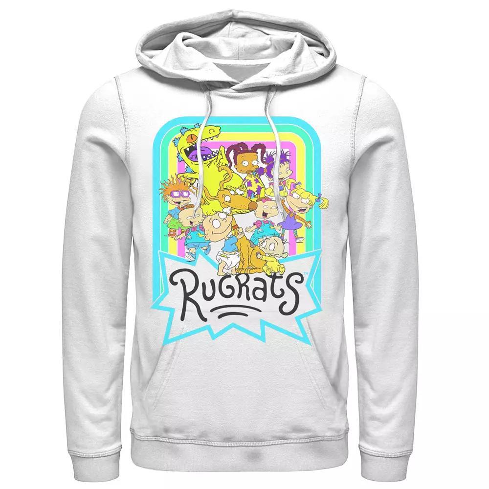 Men's Nickelodeon Rugrats Neon Rainbow Reptar And Friends Hoodie,  Product Image