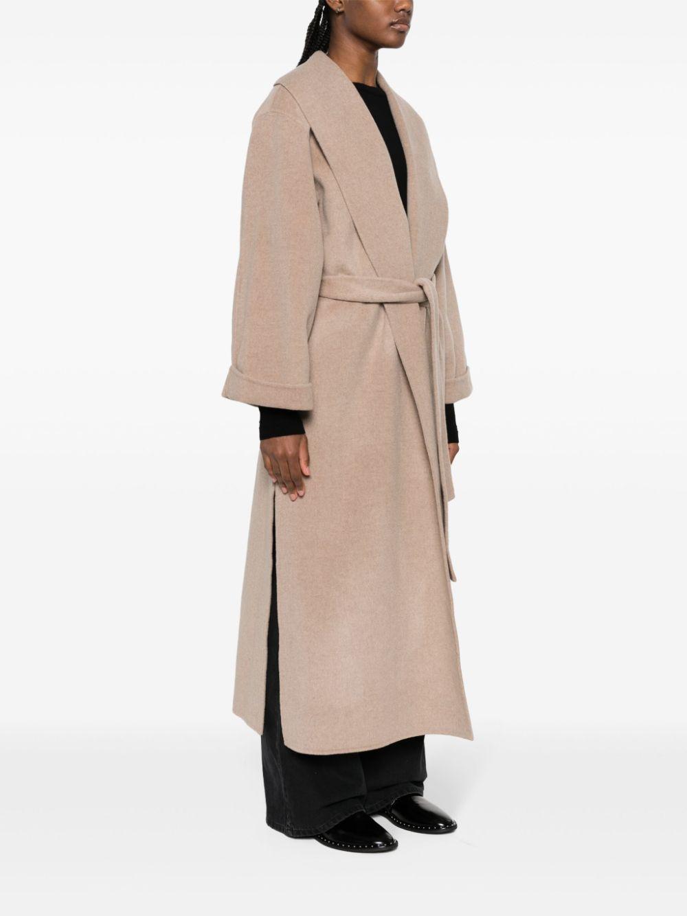 Trullem belted wool coat Product Image