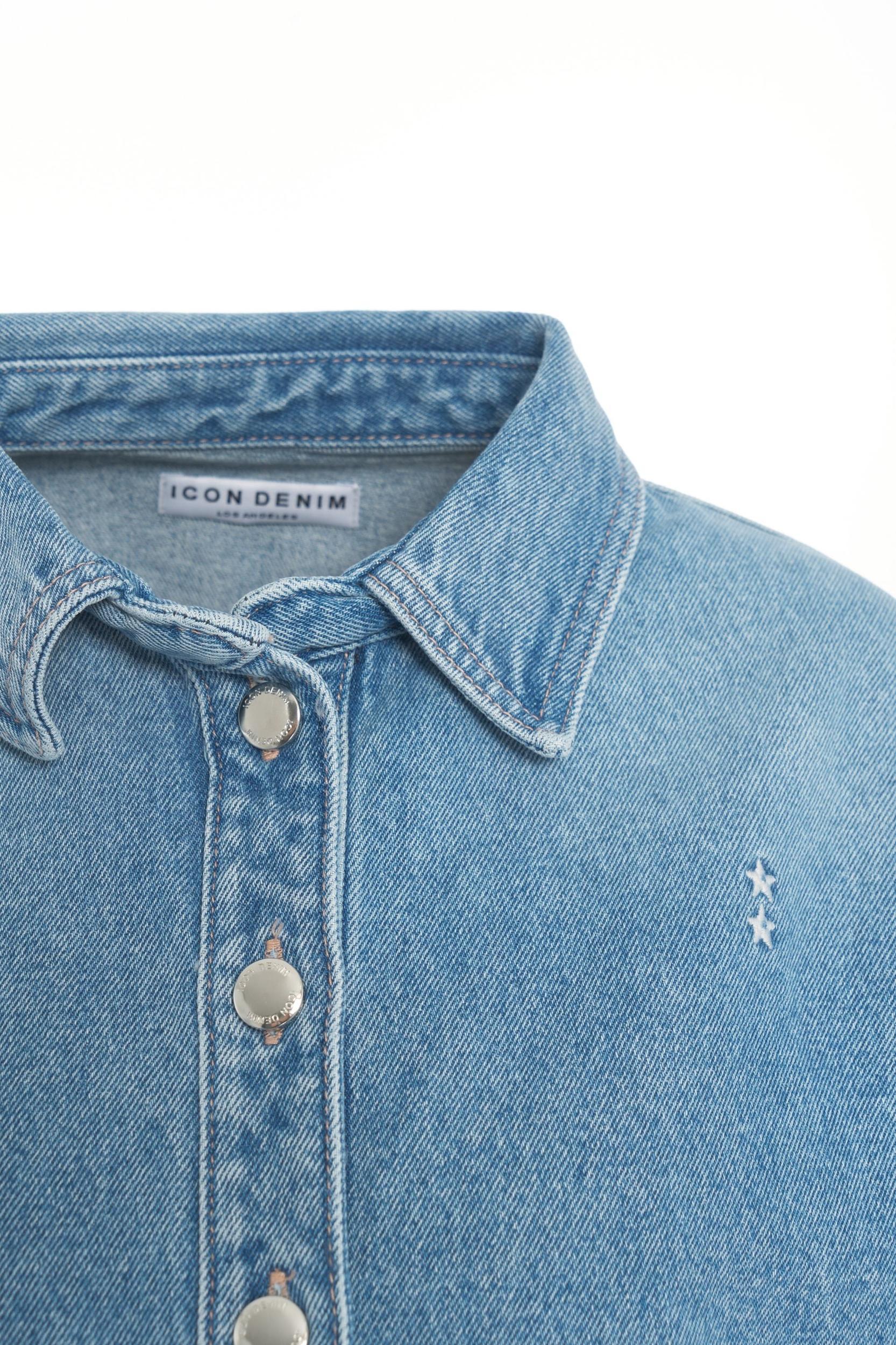 Cropped denim shirt 'Amber' Product Image