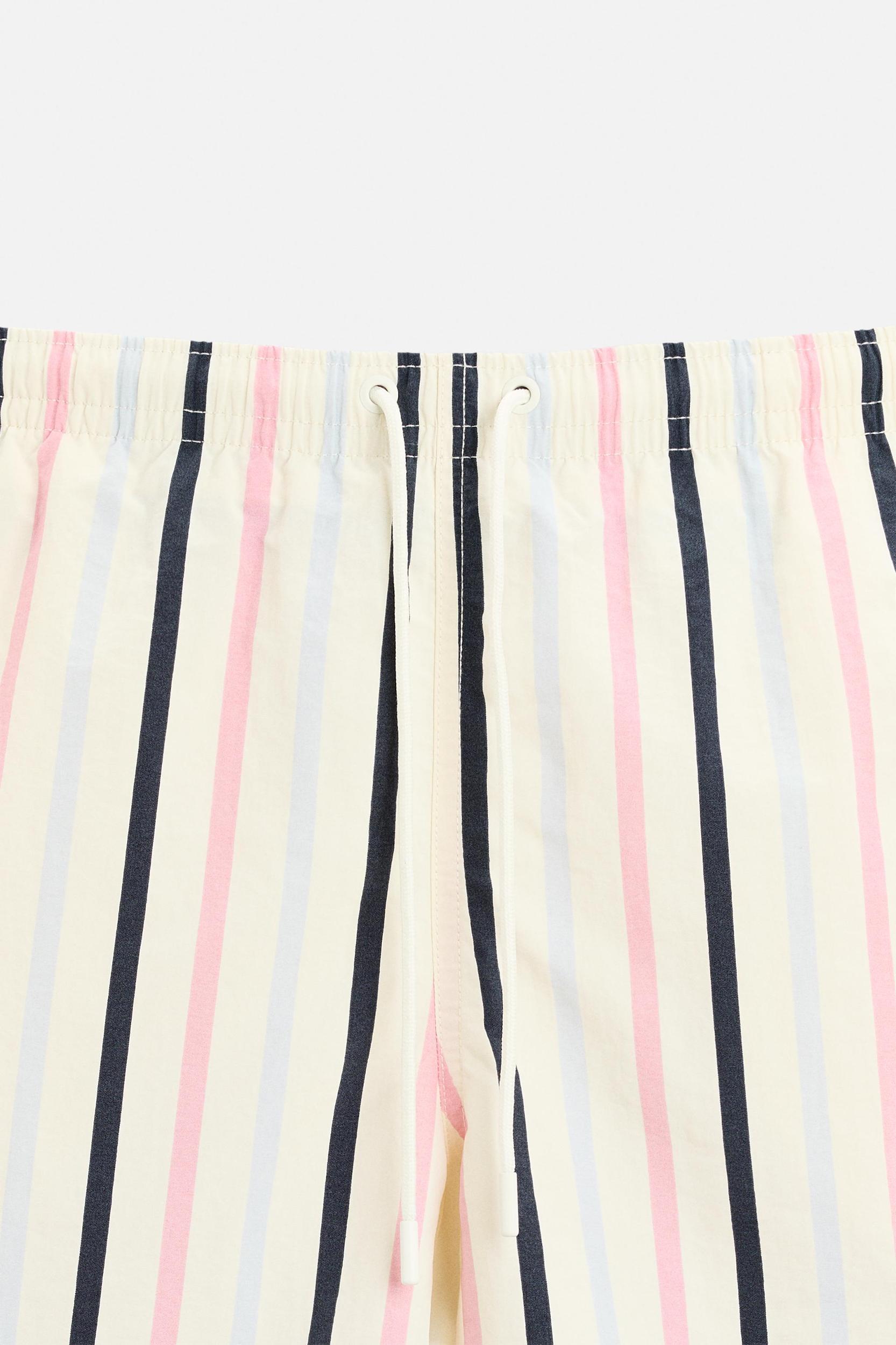 STRIPED PRINT MID-LENGTH SWIMSUIT Product Image
