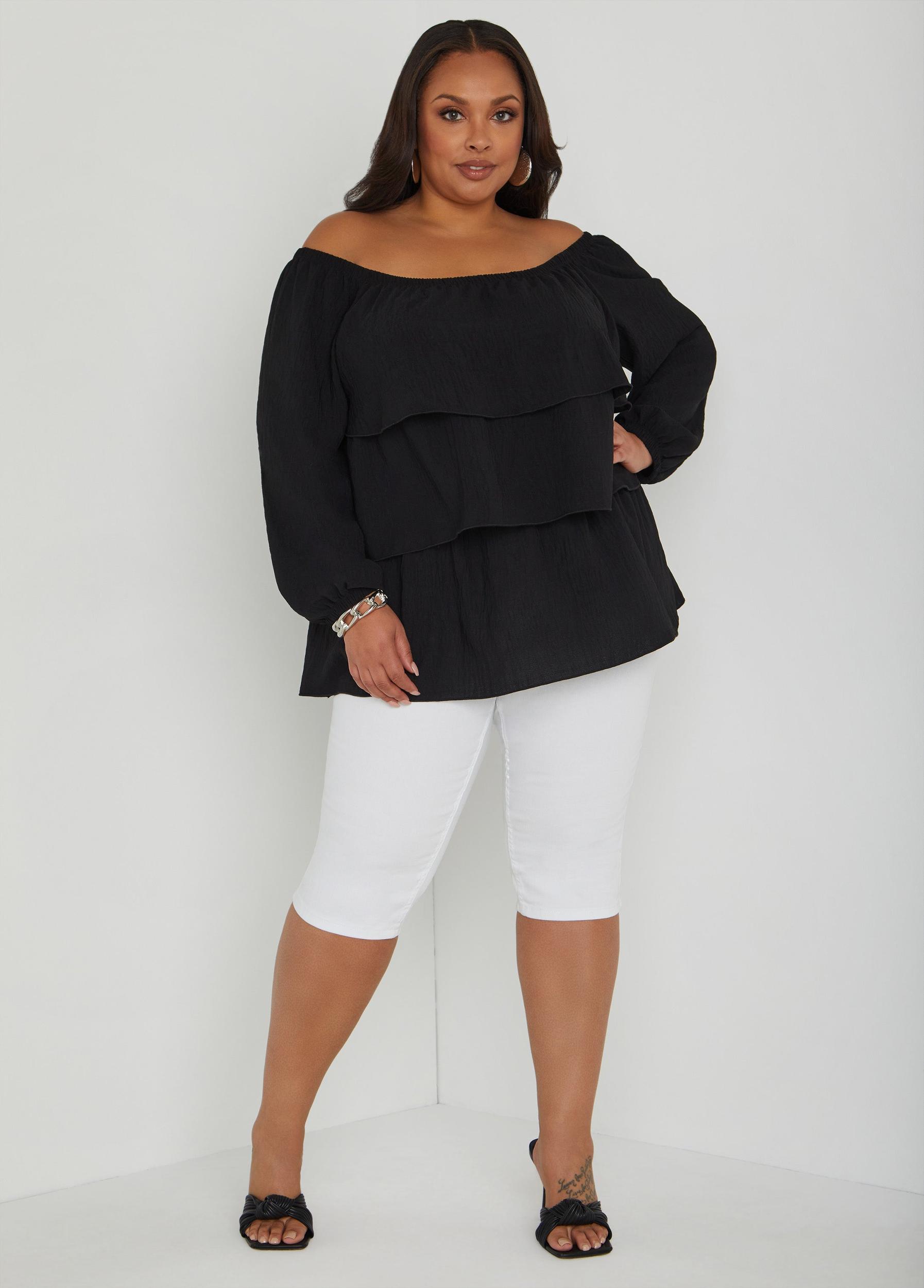 Tiered Off The Shoulder Blouse Product Image