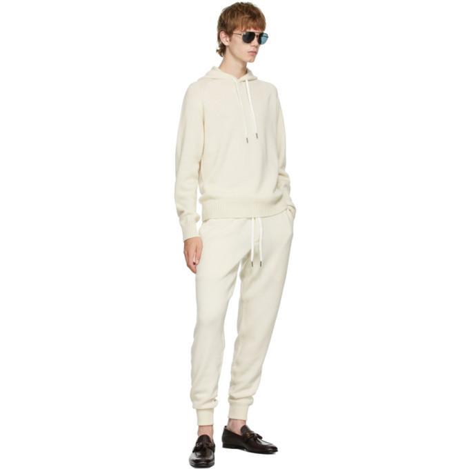 Off-white Knit Lounge Pants Product Image