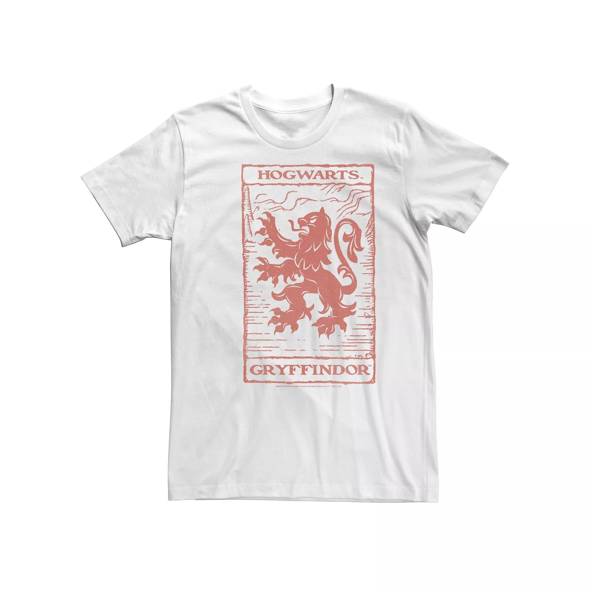 Big & Tall Harry Potter Gryffindor Vintage Poster Tee, Men's,  Product Image