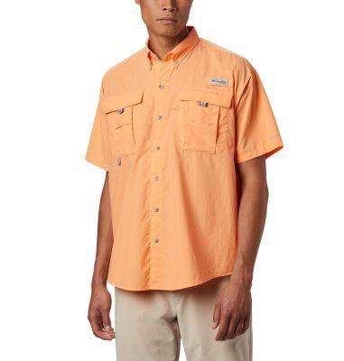 Columbia PFG Bahama II Relaxed Fit Solid Short Sleeve Woven Shirt Product Image