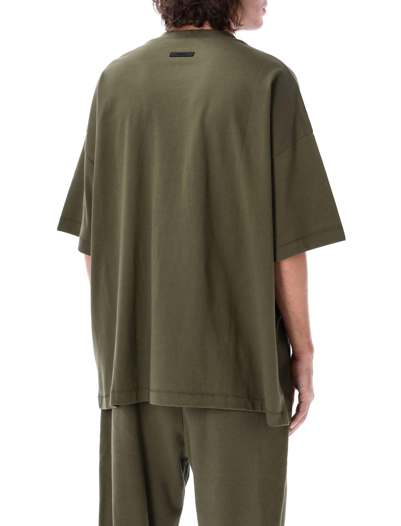 FEAR OF GOD Jersey Crewneck T-shirt In Green Product Image