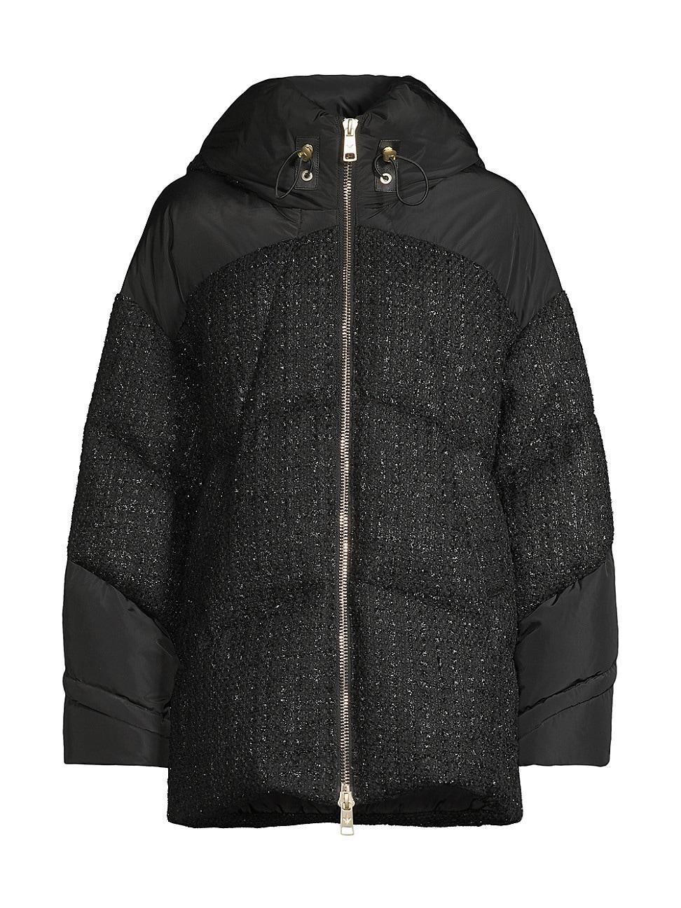 Womens Matilde Tweed Down Puffer Jacket Product Image