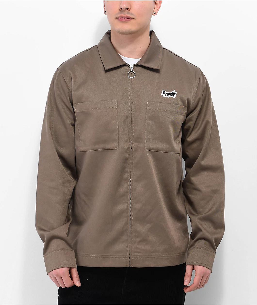 Welcome Bapholit Brown Long Sleeve Work Shirt Product Image