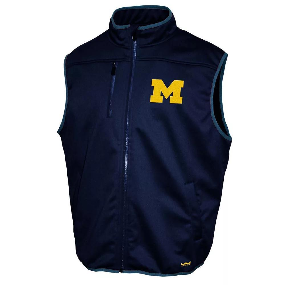 Men's Michigan Wolverines Zip Up Softshell Vest,  Product Image