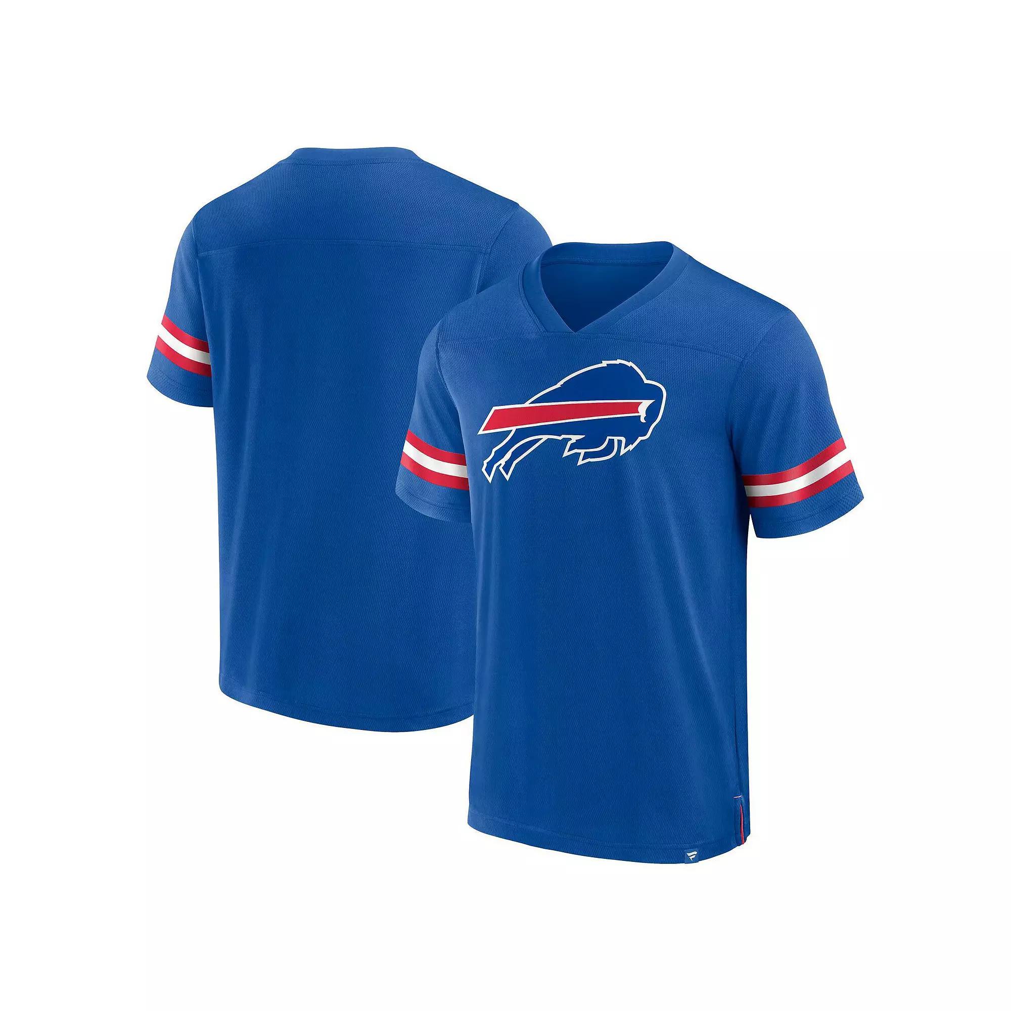Men's Fanatics Branded  Royal Buffalo Bills Jersey Tackle V-Neck T-Shirt, Size: 2XL, Blue Product Image