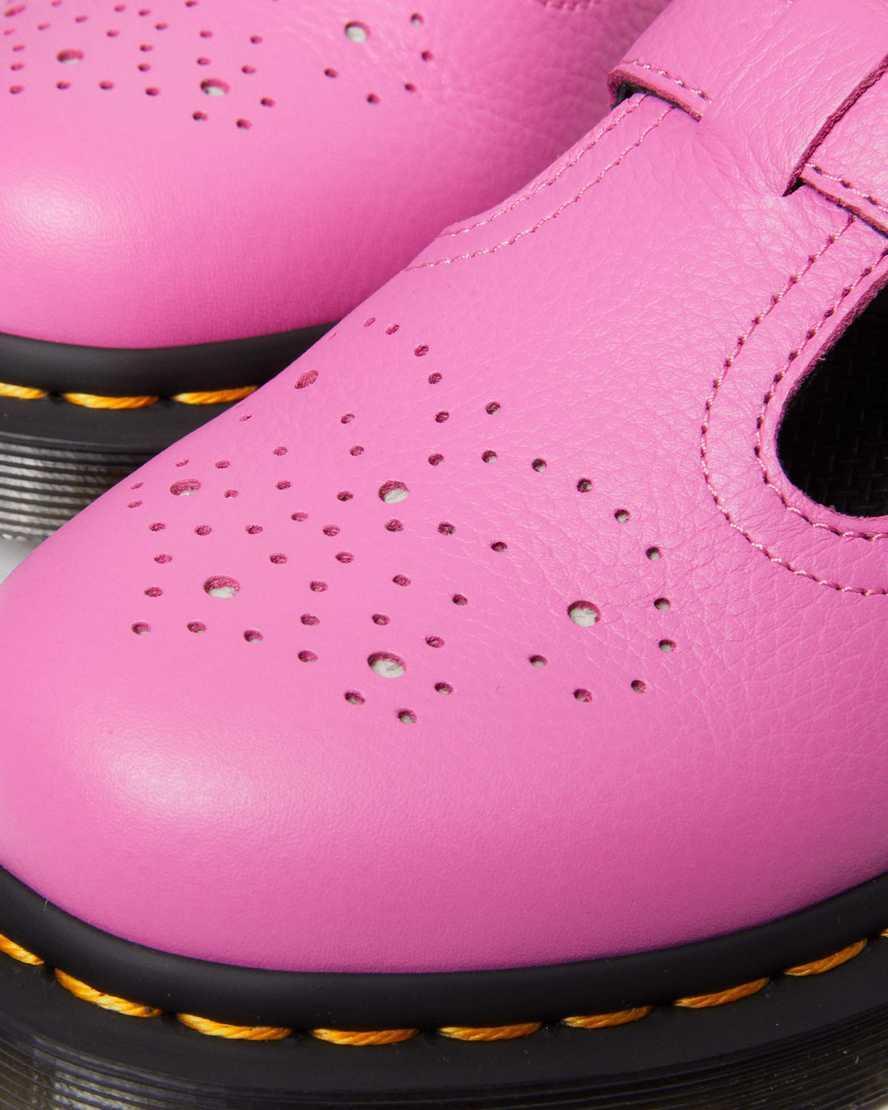 DR. MARTENS' 8065 Virginia Leather Mary Jane Shoes In Pink Product Image