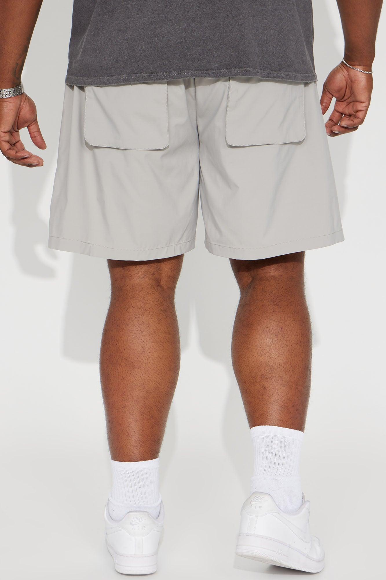 In The Field Relaxed Cargo Shorts - Grey Product Image
