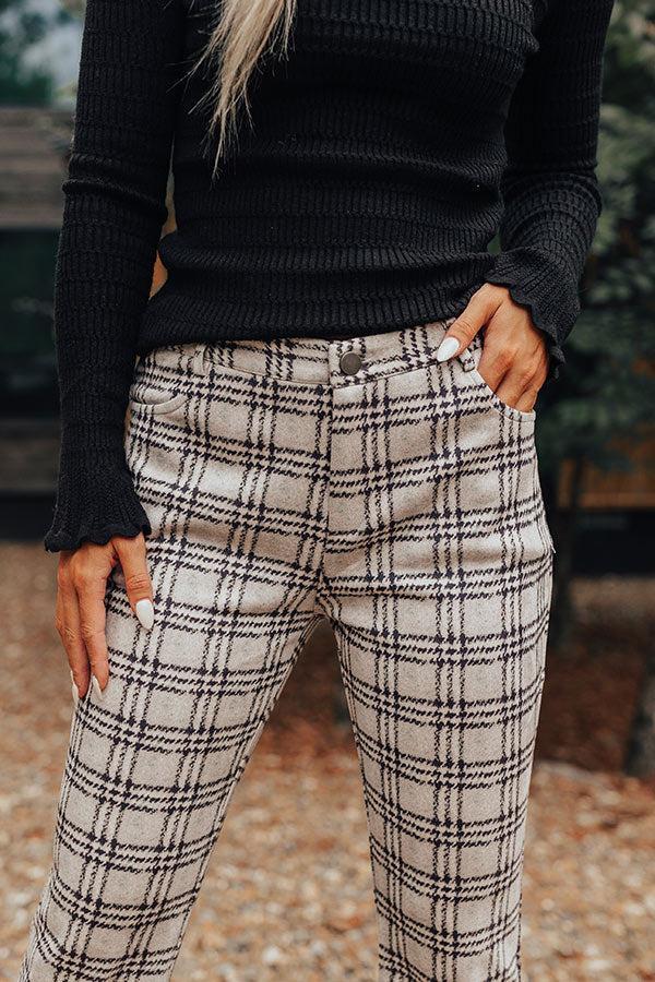 The Holtz High Waist Plaid Pants Product Image