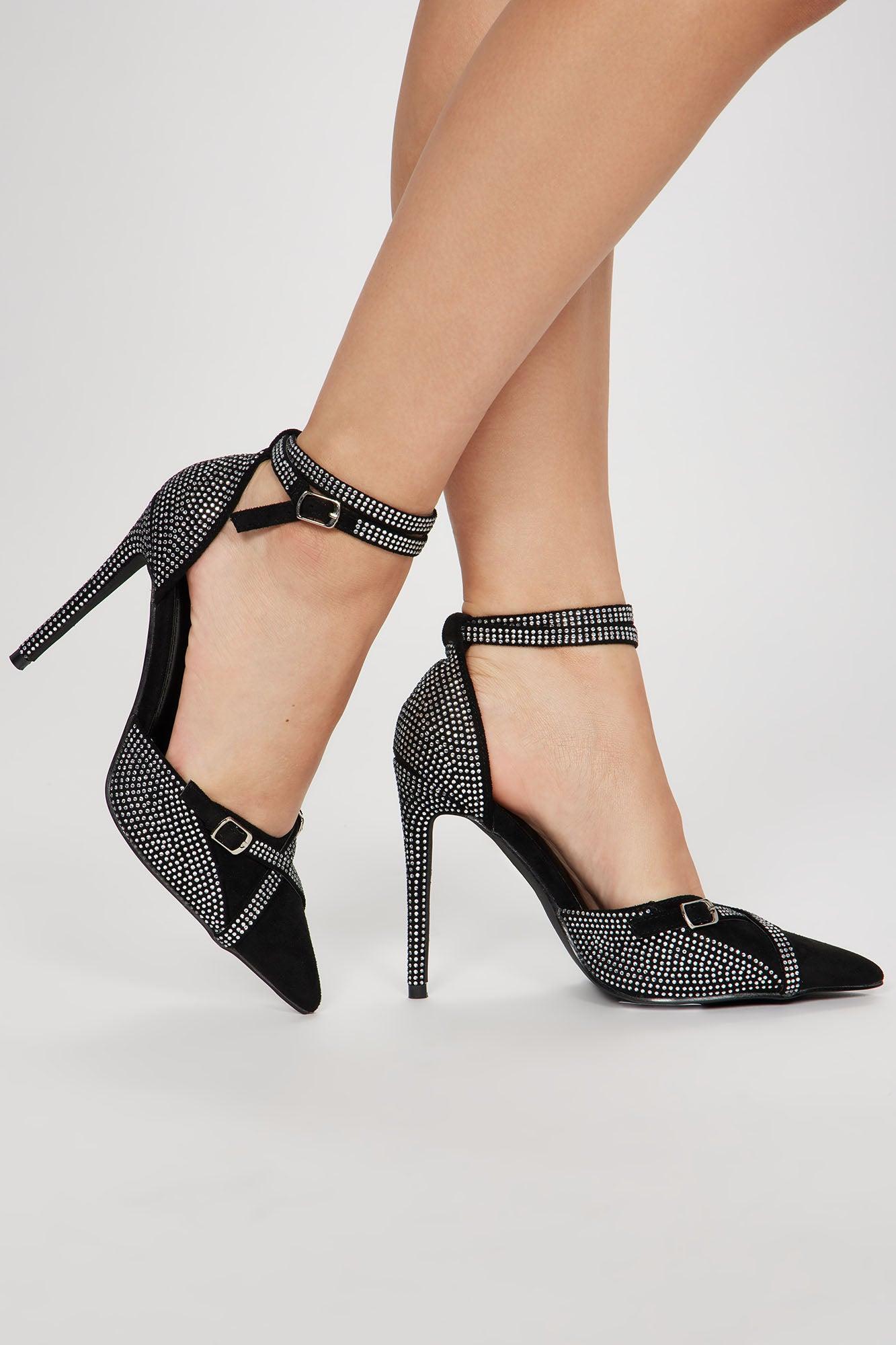 Estella Embellished Pumps - Black Product Image