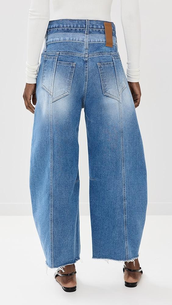 ROKH Balloon Shaped Layered Denim | Shopbop Product Image