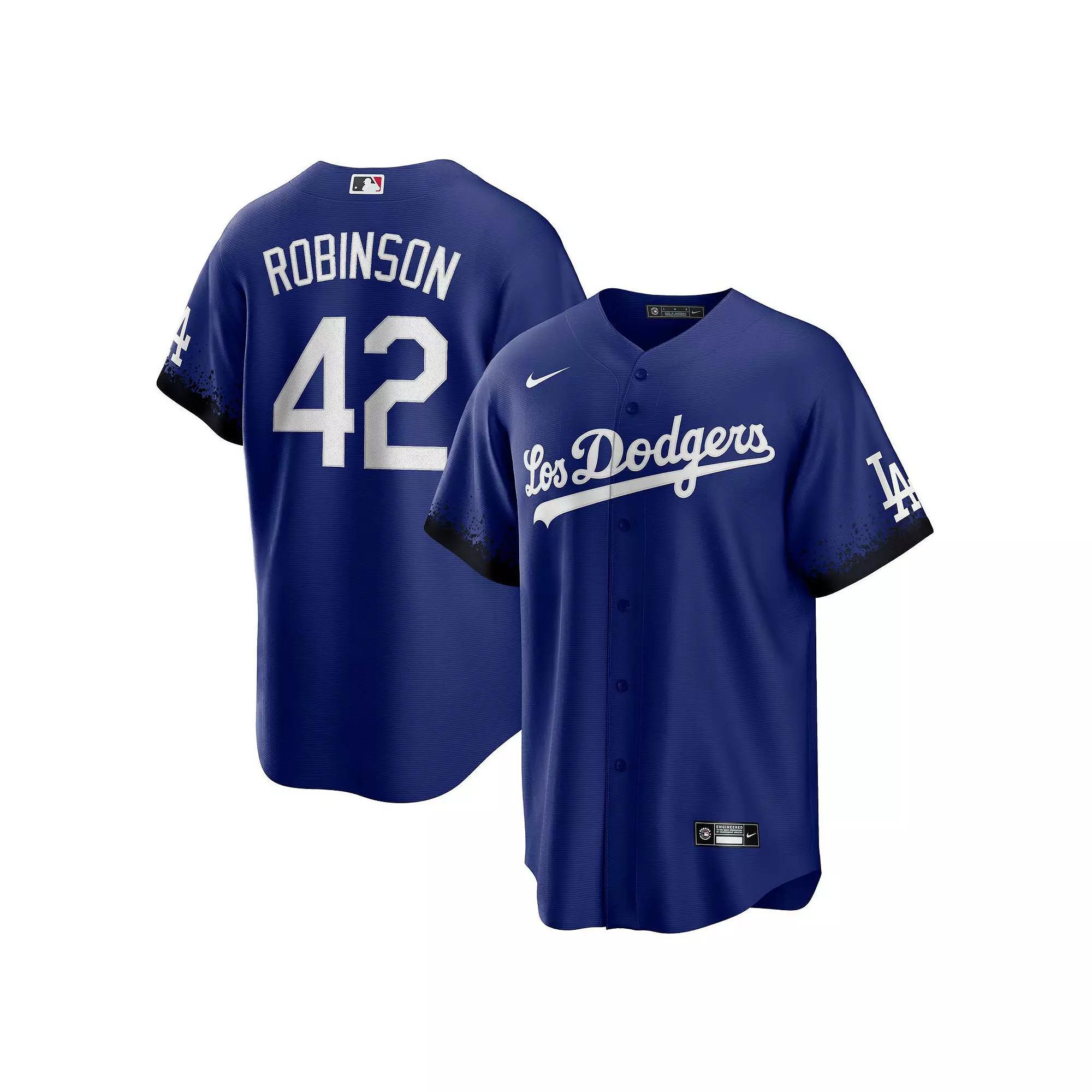 Men's Nike Jackie Robinson Royal Los Angeles Dodgers City Connect Replica Player Jersey,  Product Image