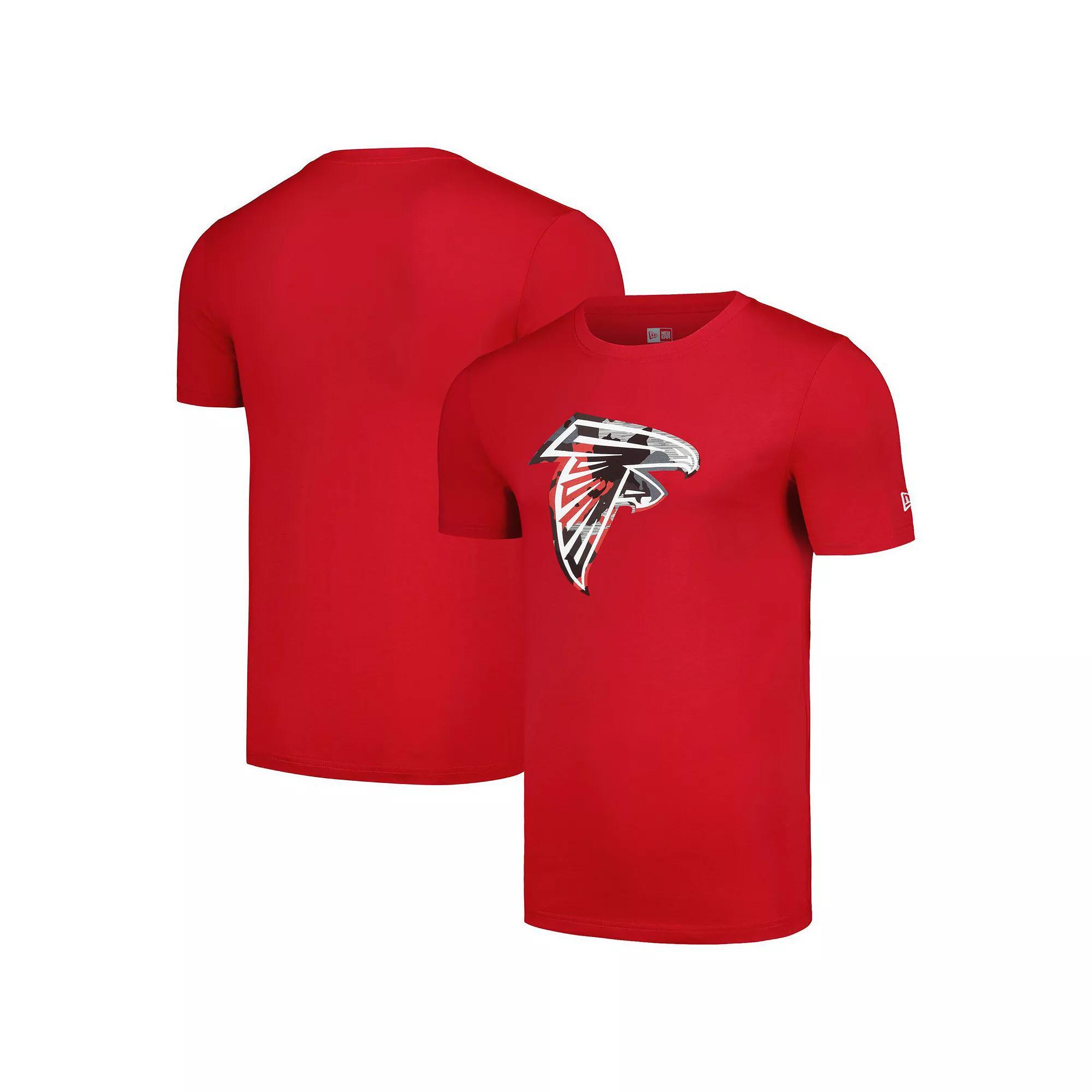 Men's New Era Red Atlanta Falcons Camo Logo T-Shirt, Size: Medium Product Image