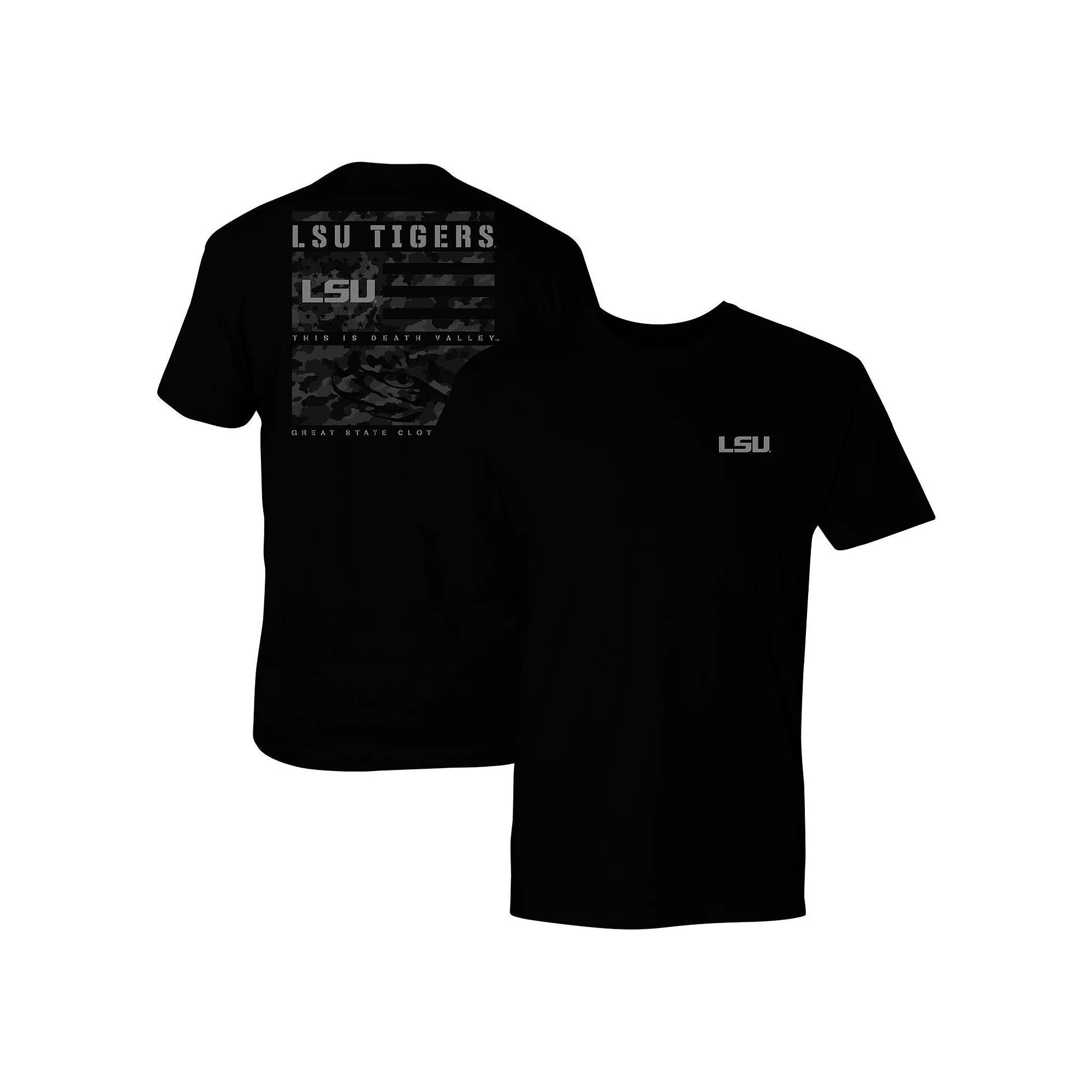 Men's Black Oklahoma Sooners Camo Flag Panel T-Shirt,  Product Image