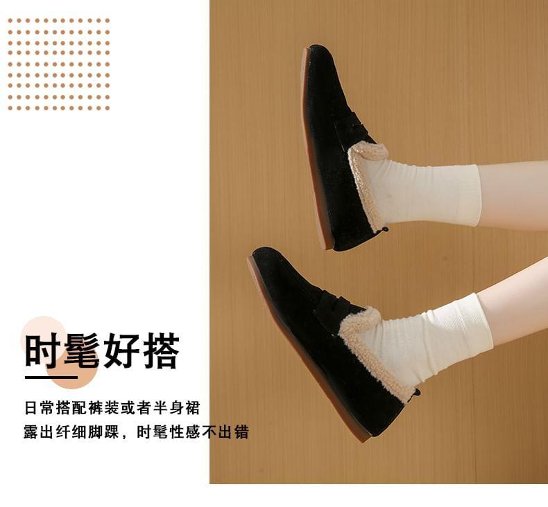 Fleece-Lined Penny Loafers Product Image