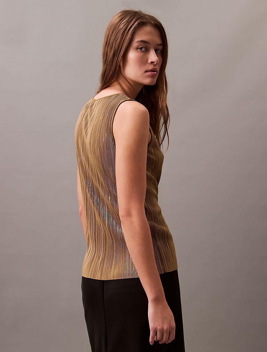Plisse Tank Top Product Image