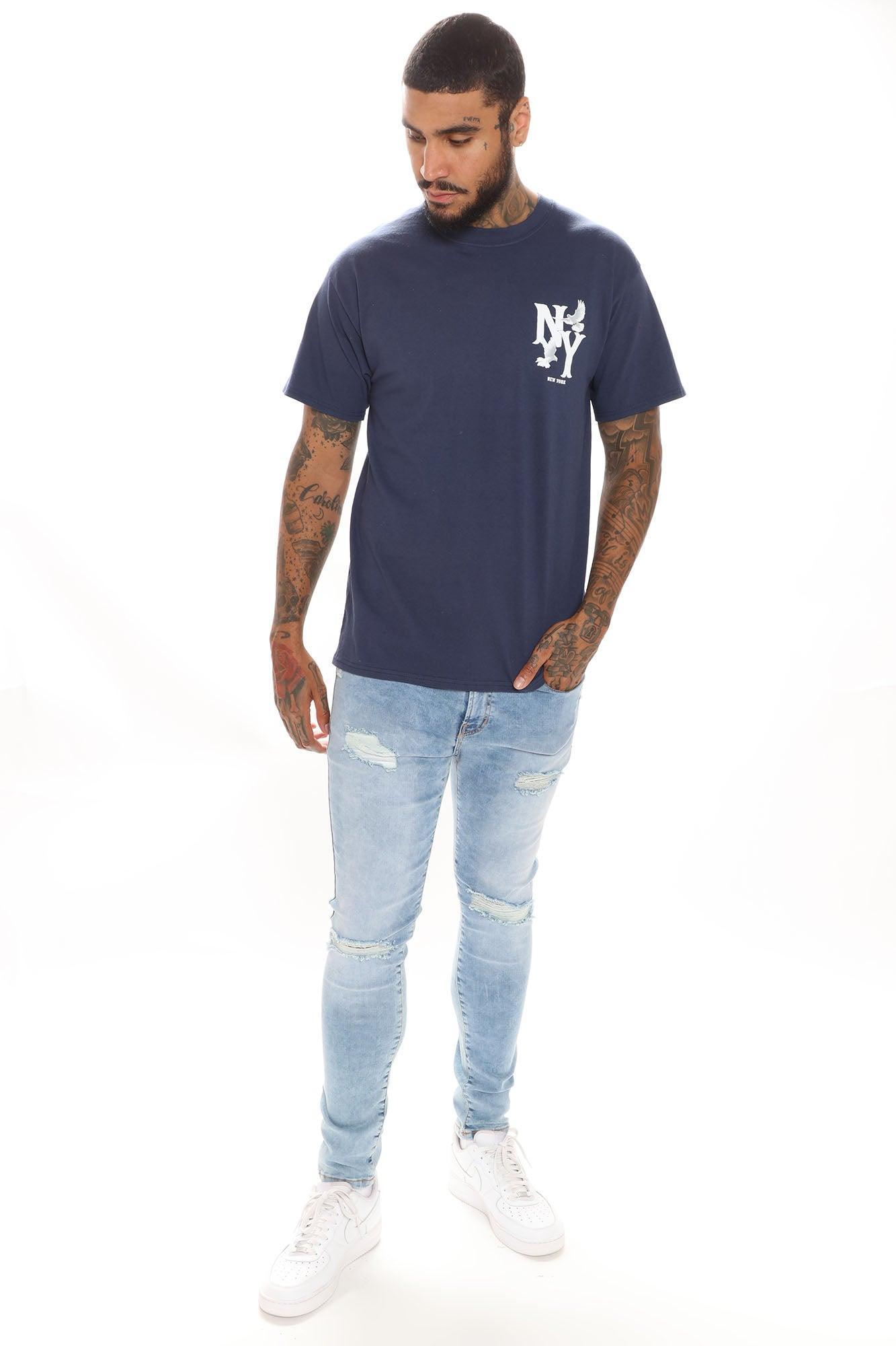 Flyin In The East Short Sleeve Tee - Navy Product Image