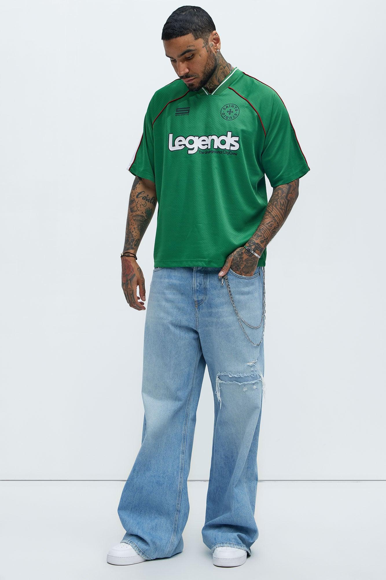 Legends V-Neck Soccer Jersey - Green Product Image