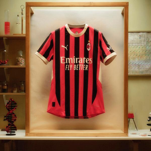 PUMA AC Milan 24/25 Mens Replica Home Soccer Jersey in For All Time Red/Black Product Image