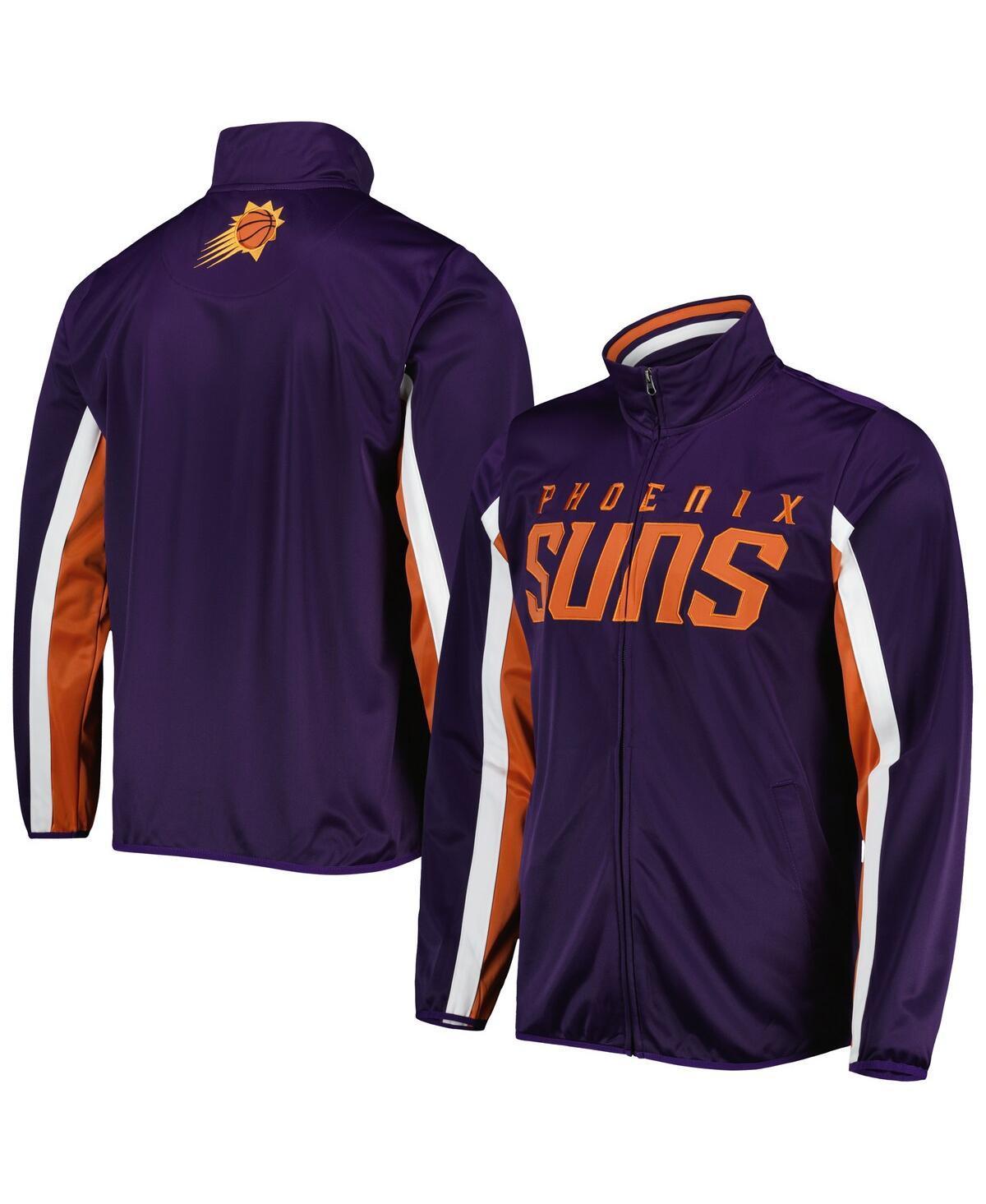 Mens G-III Sports by Carl Banks Purple Phoenix Suns Contender Wordmark Full-Zip Track Jacket Product Image