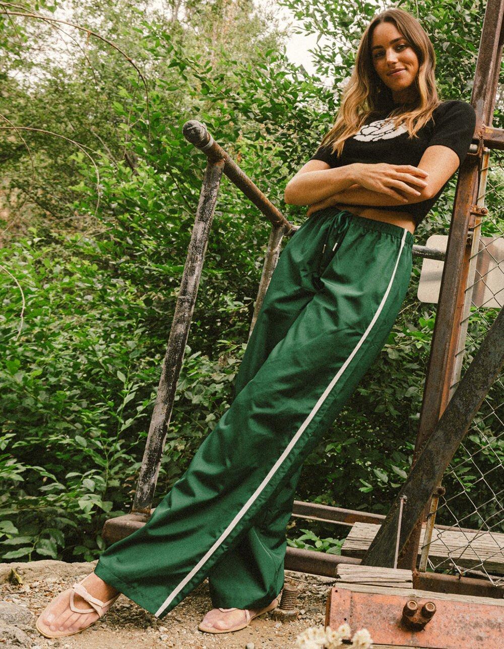 RSQ Womens Low Rise Track Pants - LIGHT GRAY Product Image