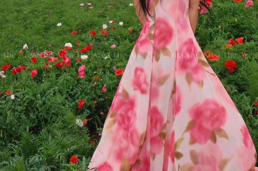 Sleeveless Floral Maxi A-Line Sundress Product Image