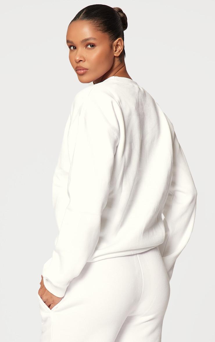  White Oversized Fitting Sweatshirt Product Image
