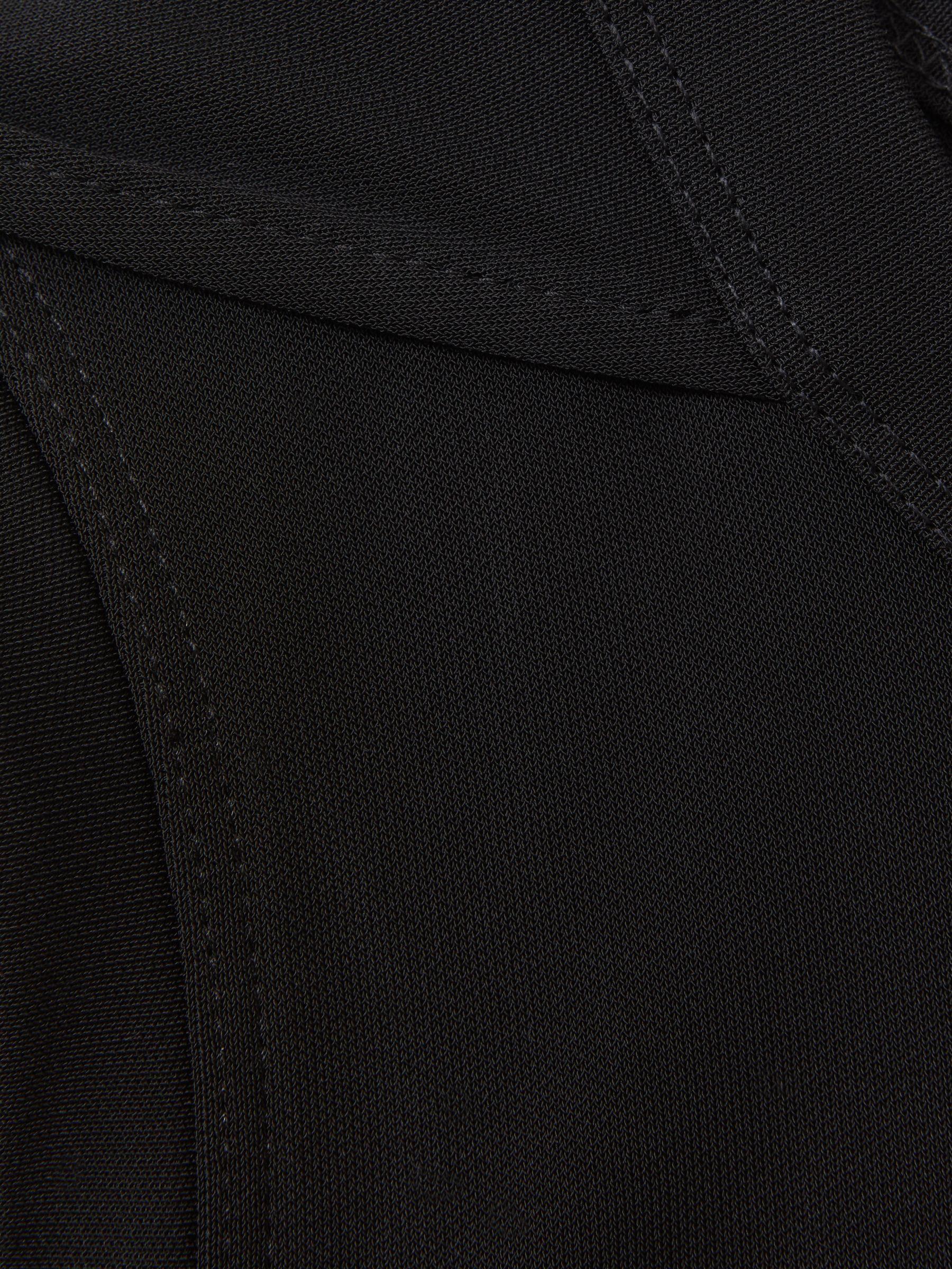 Draped Layered Top in Black Product Image