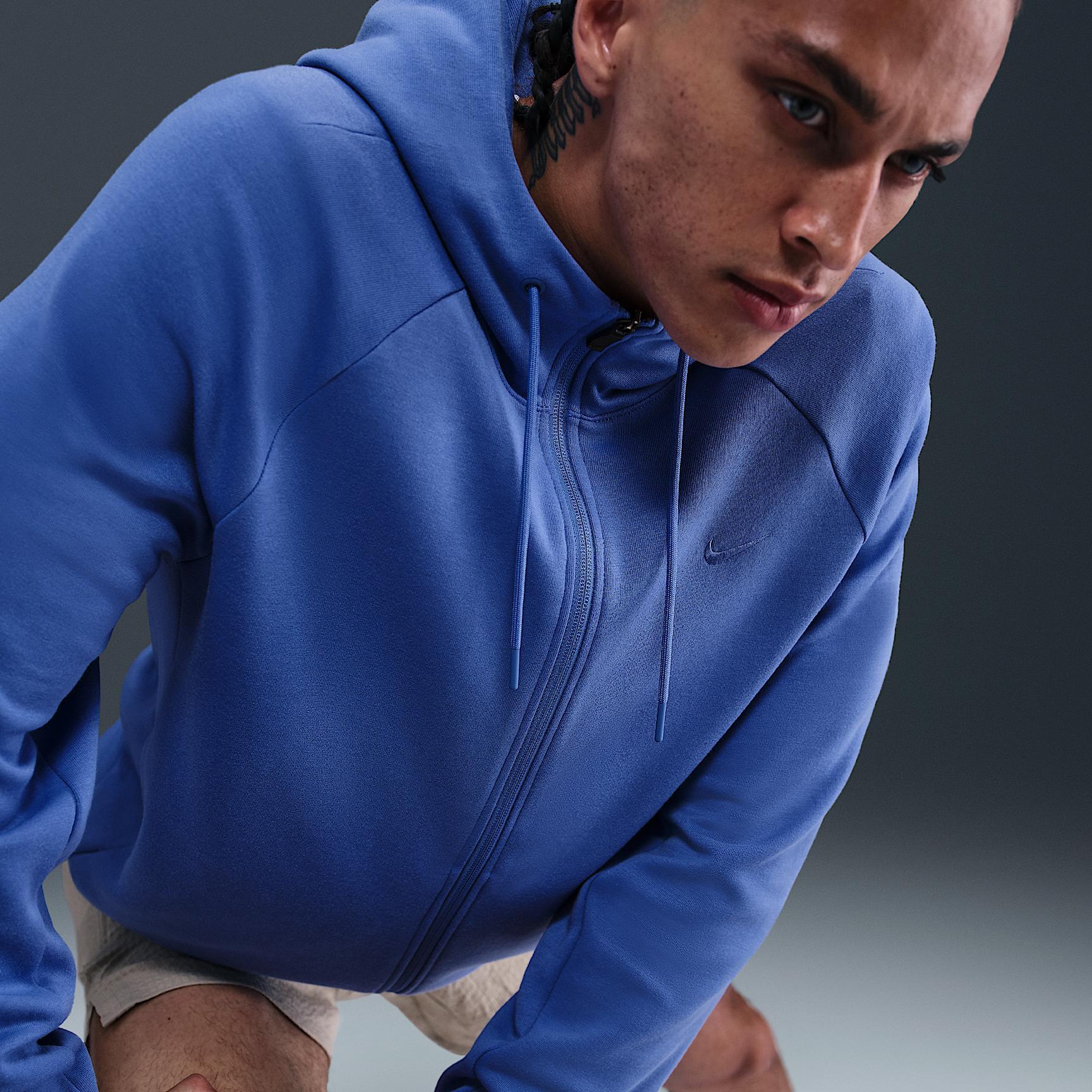 Nike Men's Primary Fleece Dri-FIT UV Full-Zip Performance Hoodie Product Image