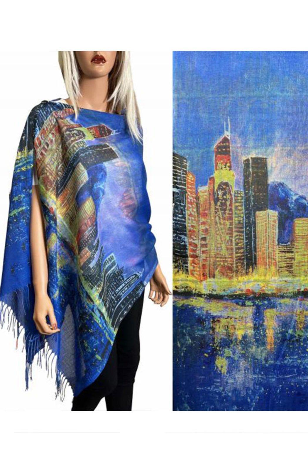 Art Design Cotton Touch Button Shawl Product Image