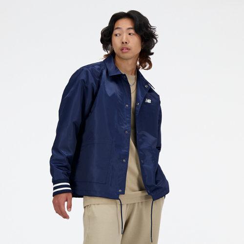 New Balance Mens Greatest Hits Coaches Jacket - Navy/White Product Image