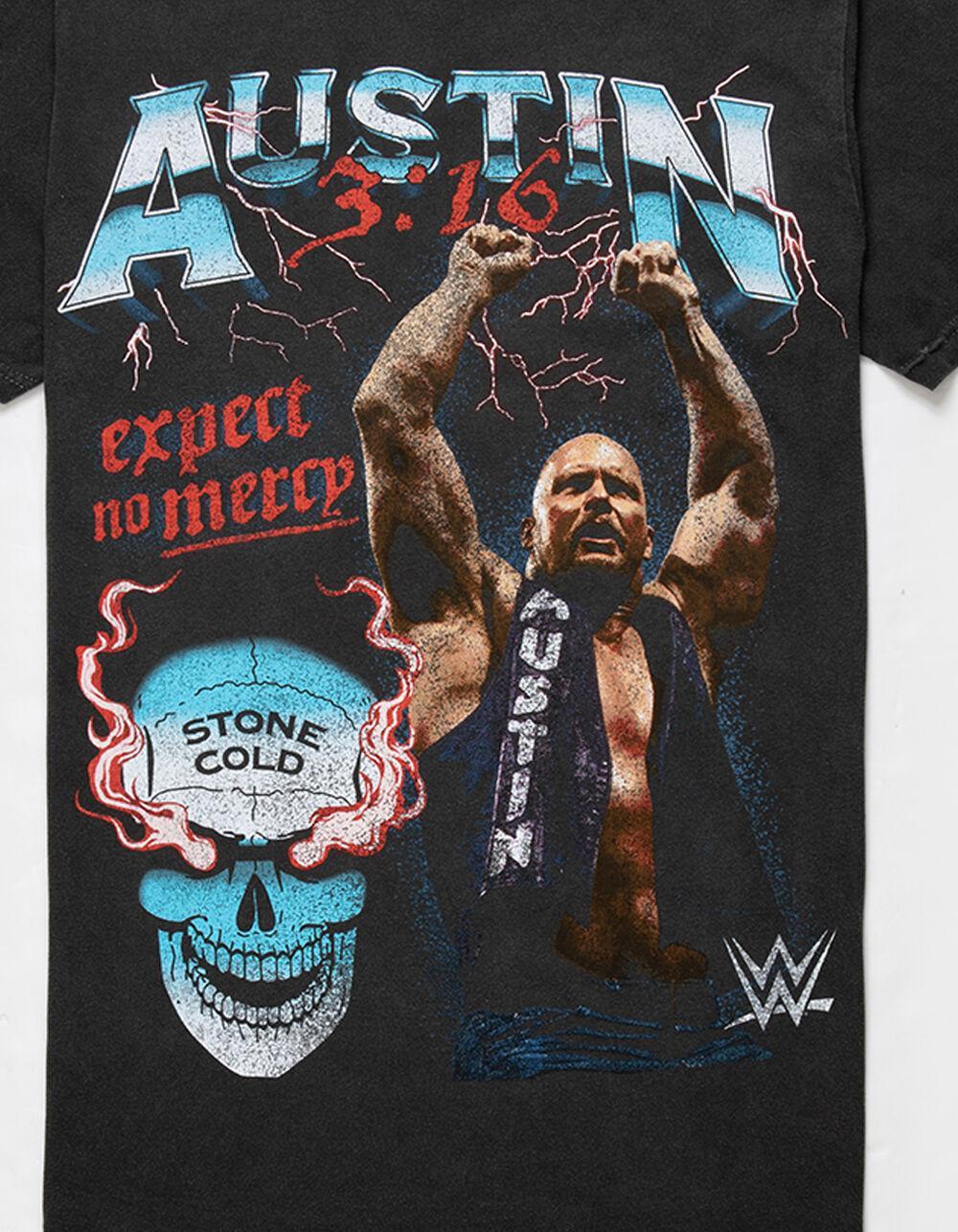 STEVE AUSTIN Expect No Mercy Mens Tee - BLACK Product Image